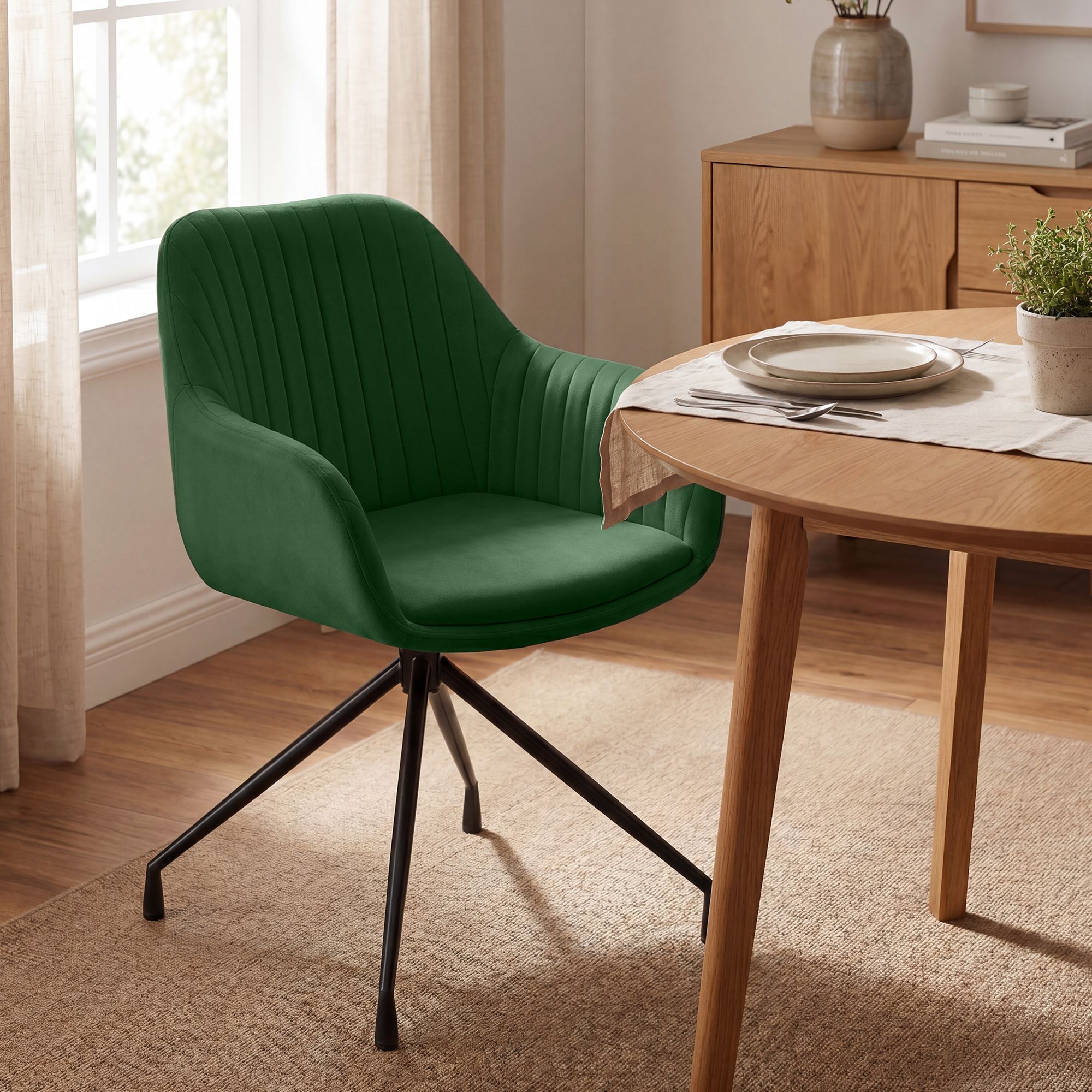 Lot de 2 chaises de salle a manger Novanis