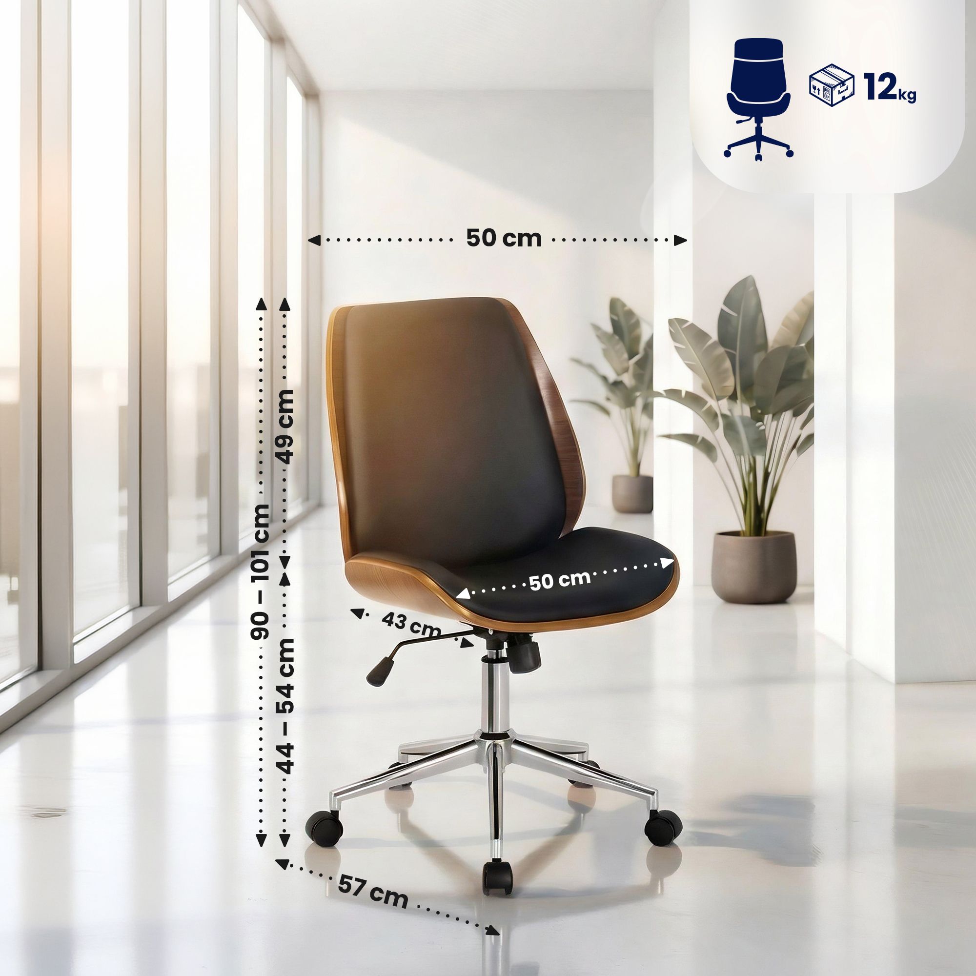 Chaise de bureau Mitch