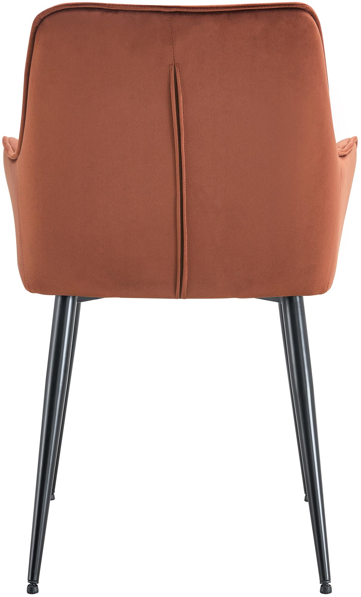 Chaise de salle à manger Ferndale revêtement en velours