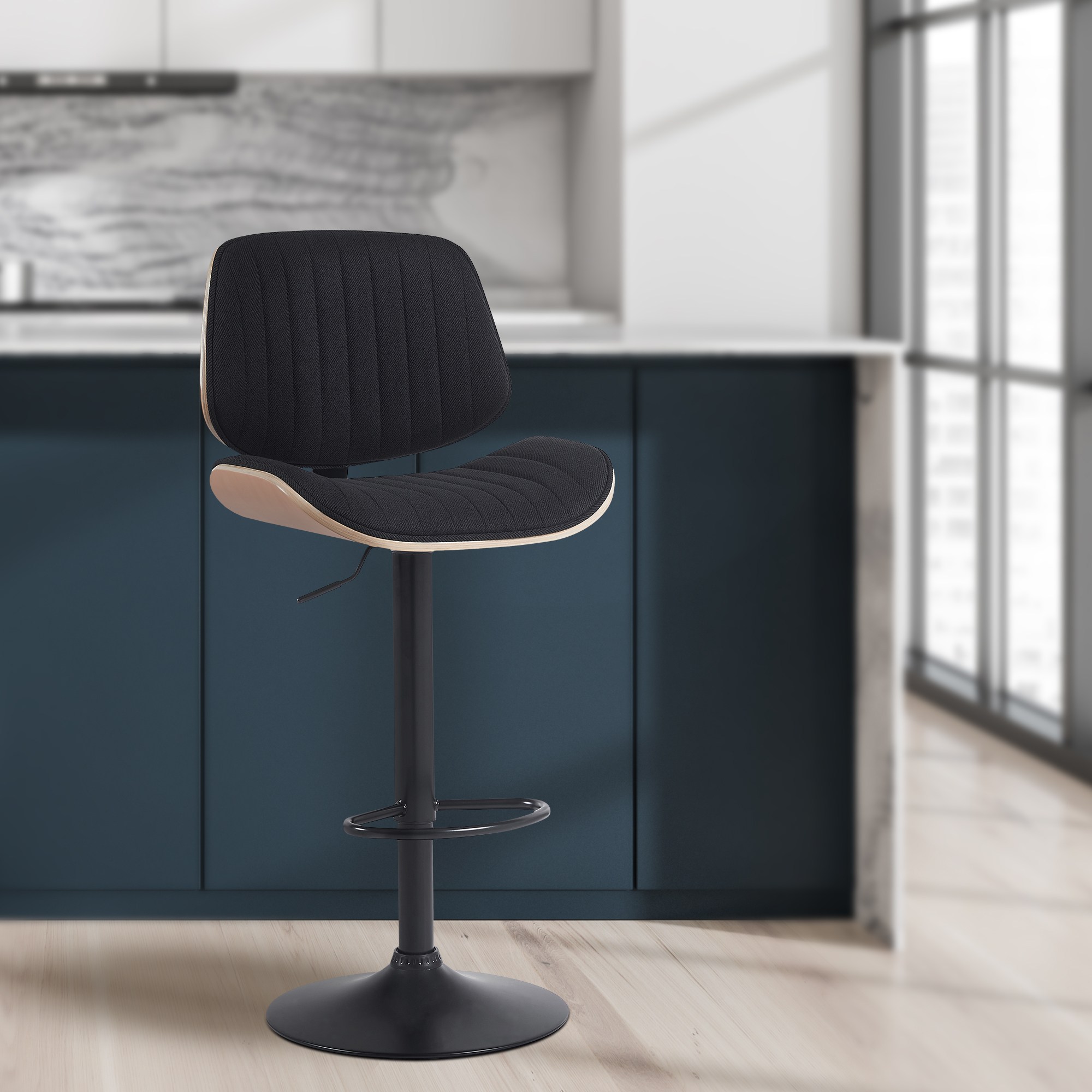 Tabouret de bar Clawson Tissu