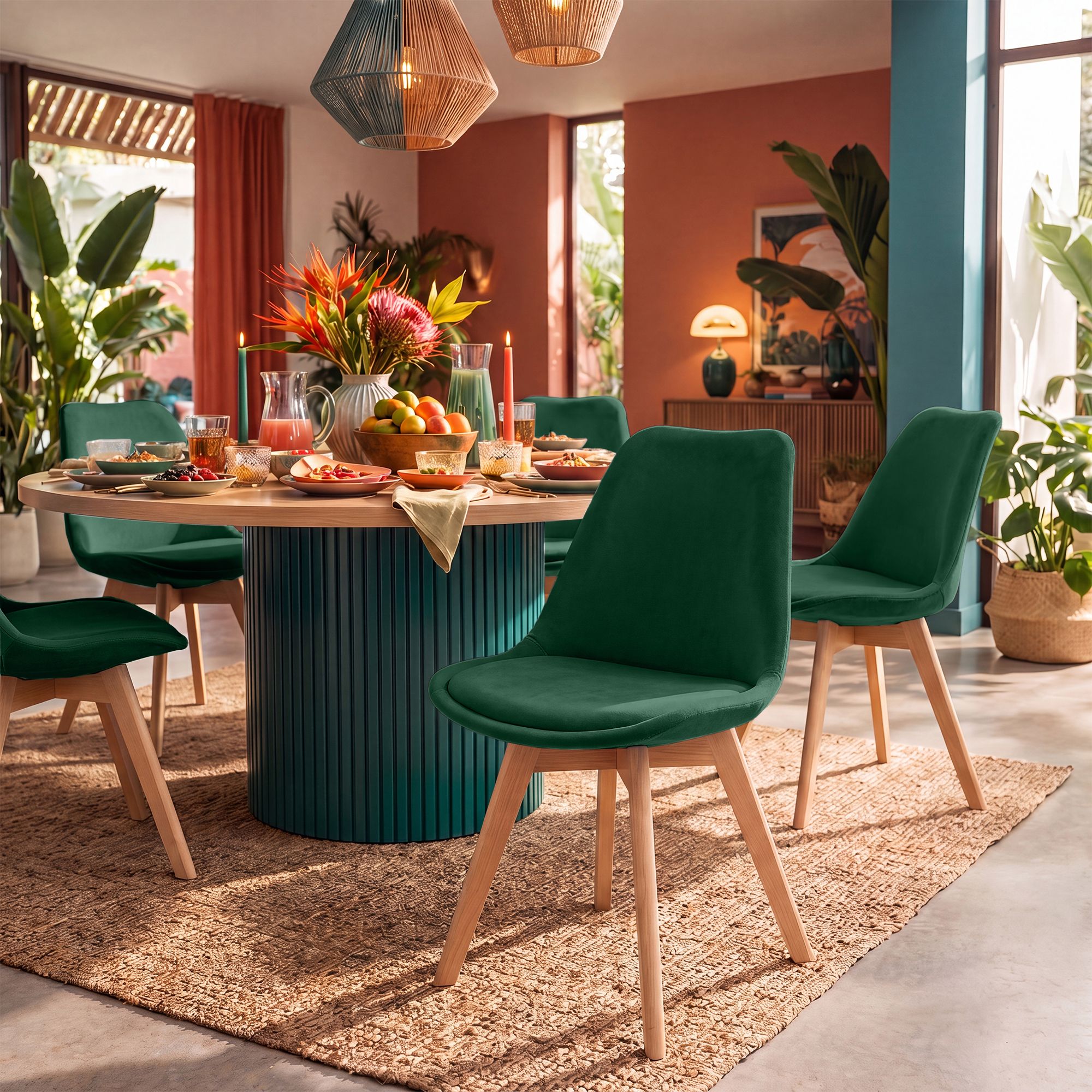 Chaise de salle à manger Linares : design élégant et confortable pour vos repas en famille ou entre amis