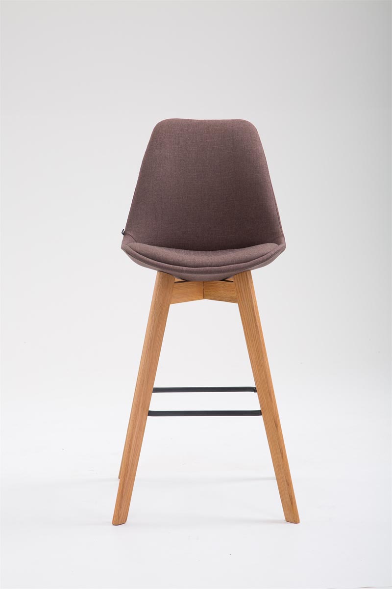 Tabouret de Metz tissu blanc