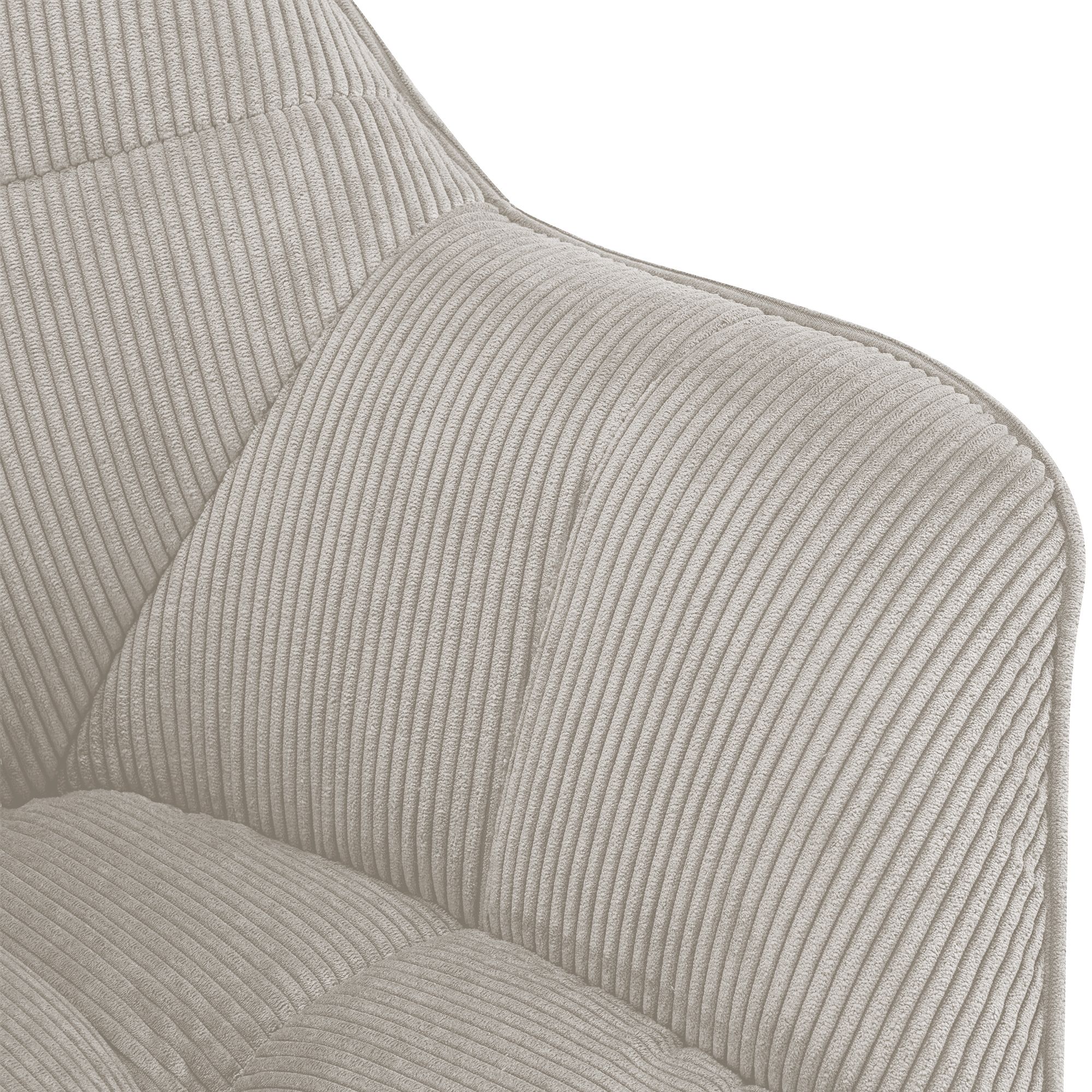 Chaise de salle à manger Milford velours côtelé
