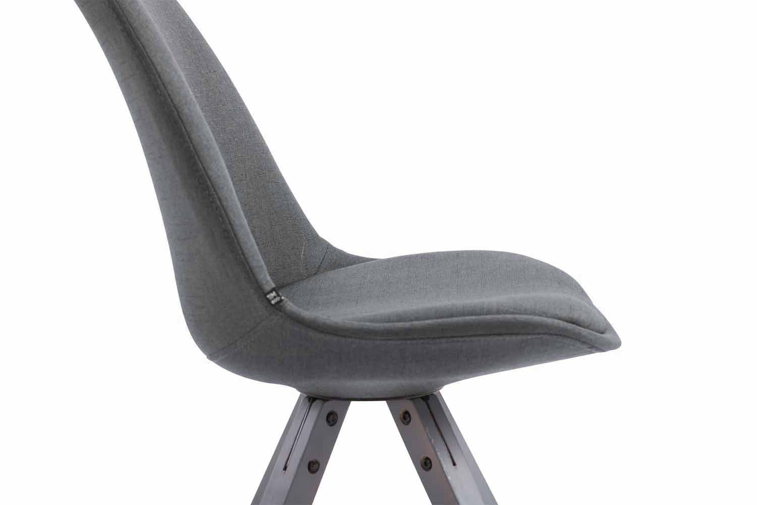Chaise Toulouse tissu piétement en forme carrée