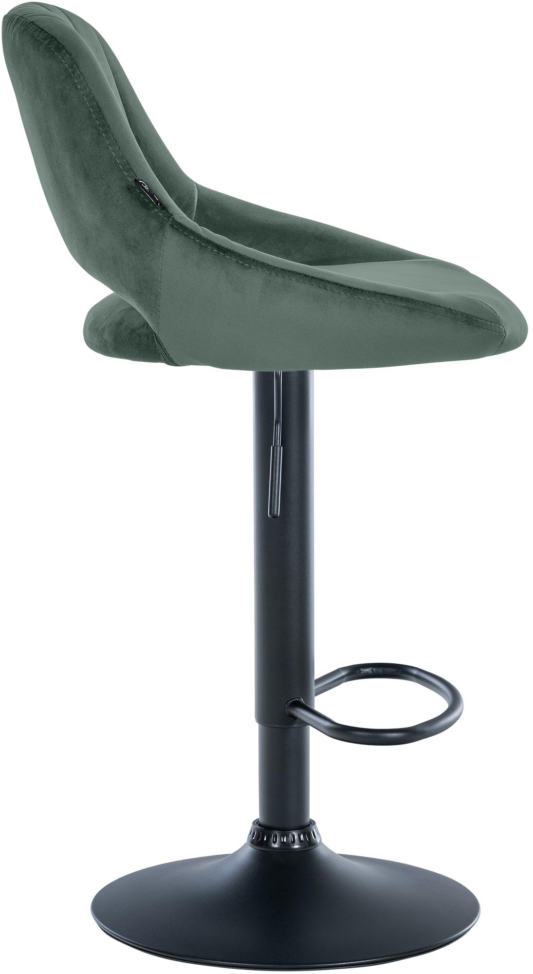 Lot de 2 tabourets de bar Milet en velours
