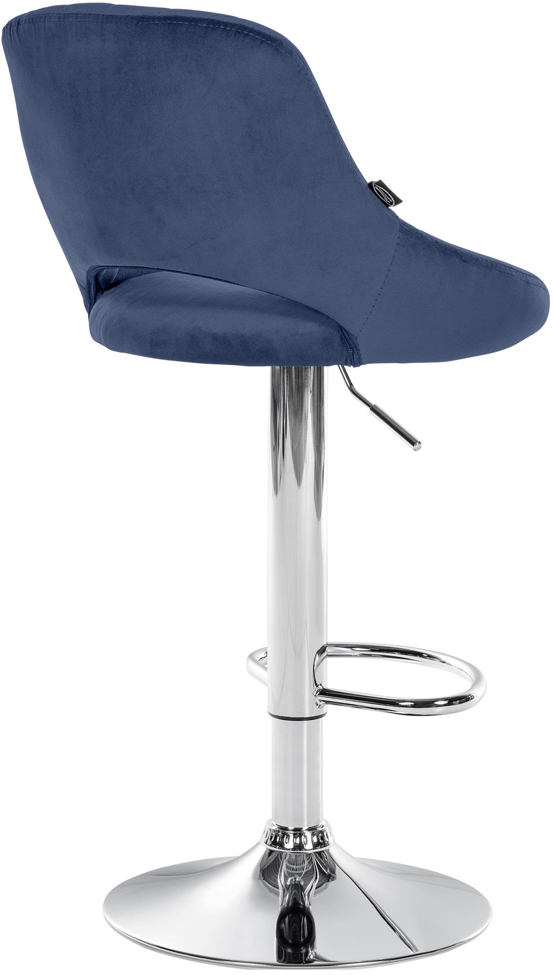 Lot de 2 tabourets de bar Milet en velours