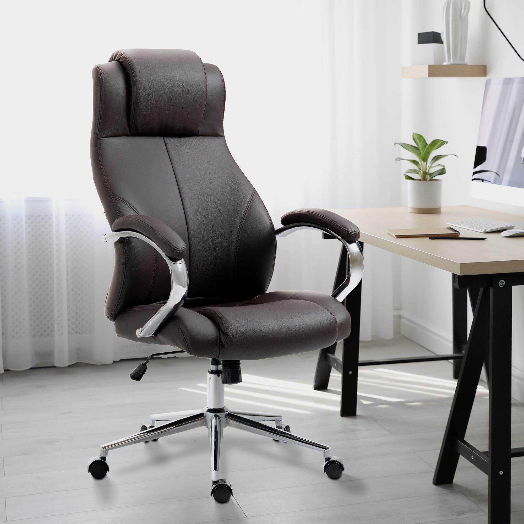 Chaise de bureau Salford cuir véritable