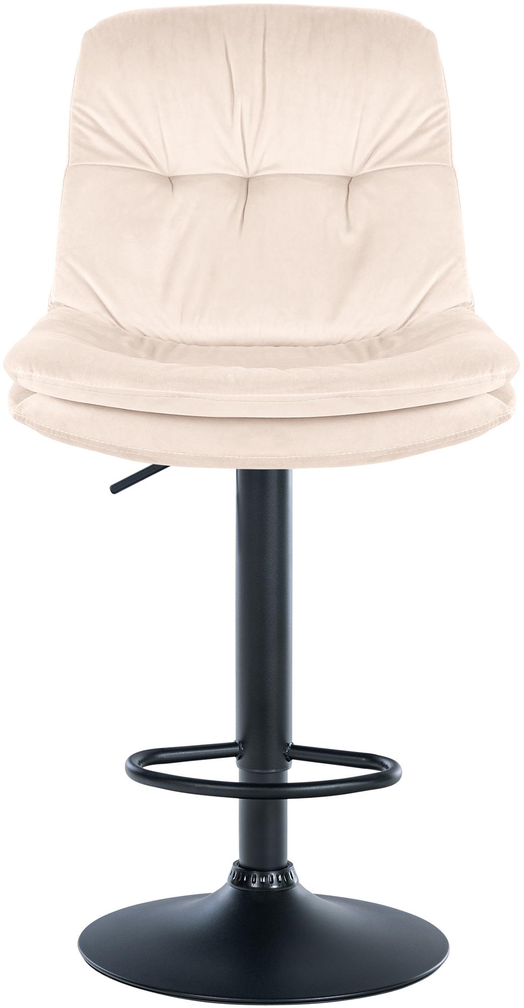 Tabouret de bar Laurel velours