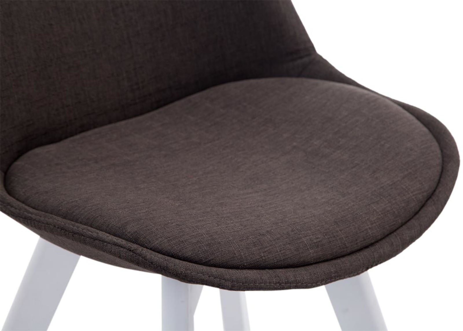 Lot de 4 chaises de salle à manger Borneo V2 en Tissu
