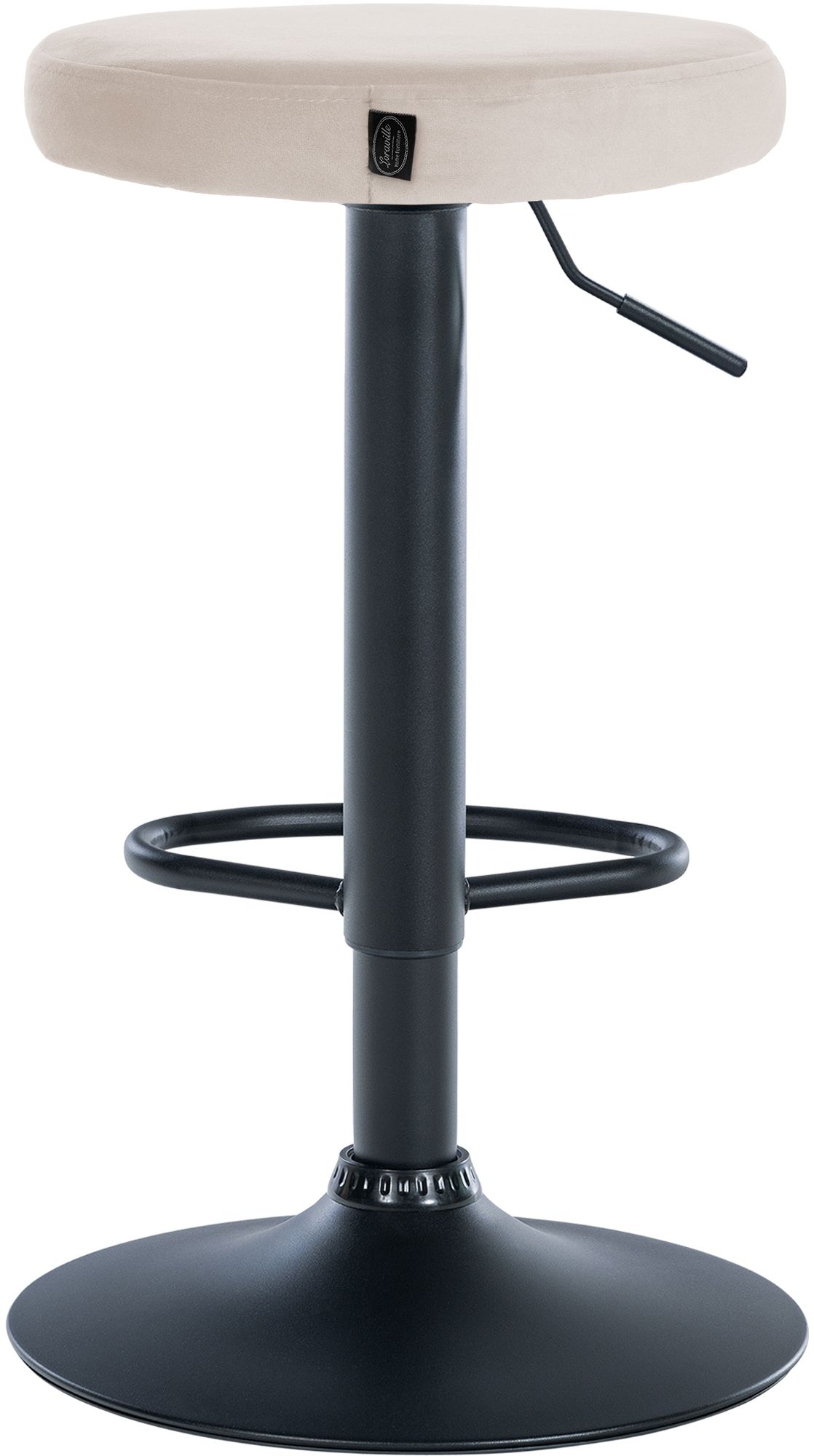 Lot de 2 tabourets de bar Ponte velours