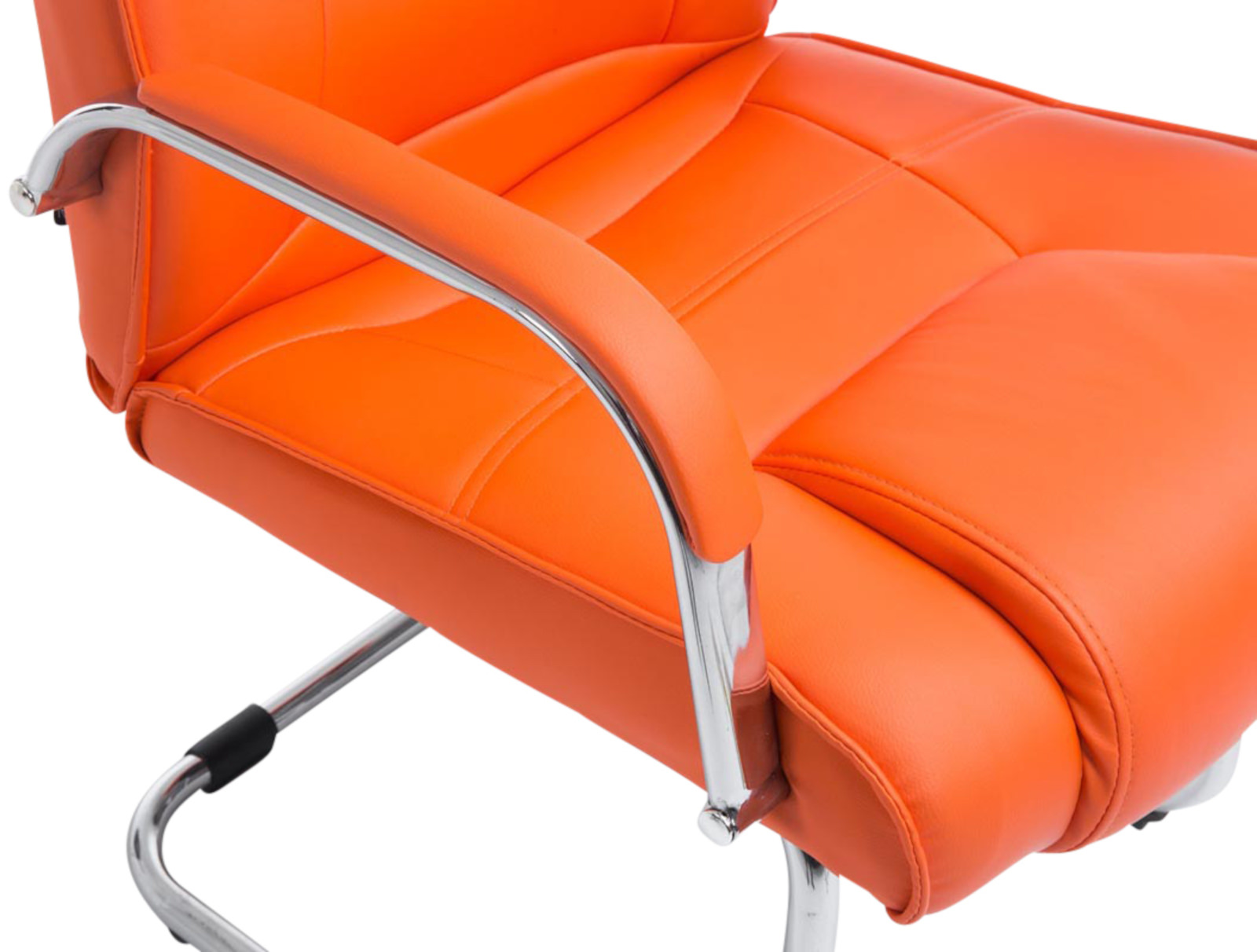 Lot de 2 Chaises Cantilever Attila en Similicuir avec accoudoirs