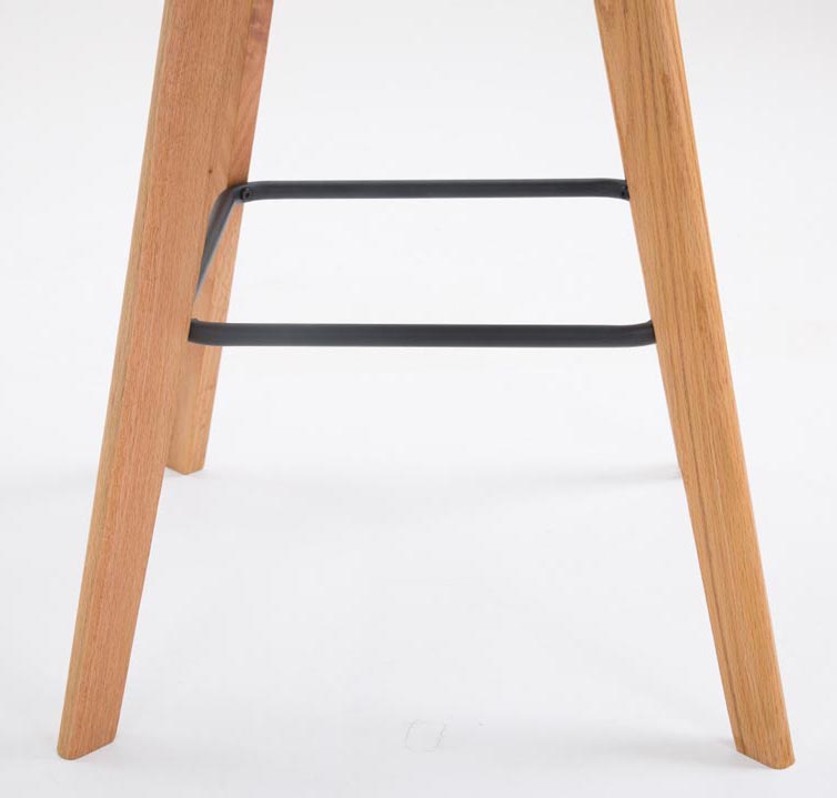 Lot de 2 tabourets de bar Metz avec assise en plastique