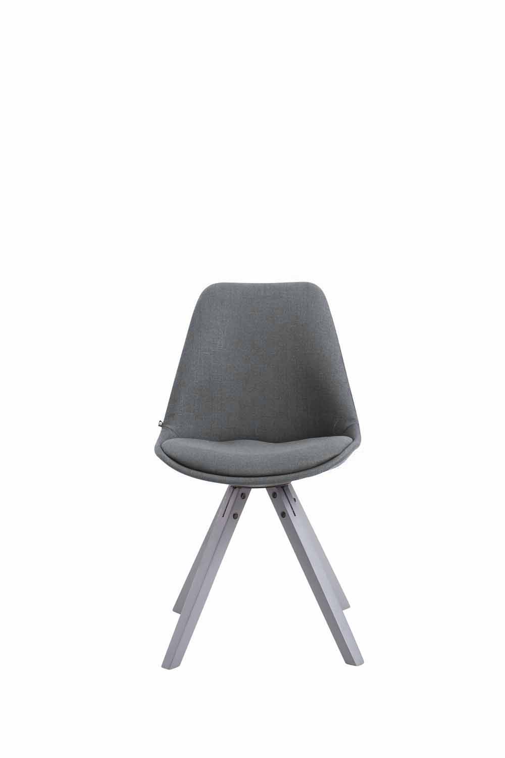 Chaise Toulouse tissu piétement en forme carrée