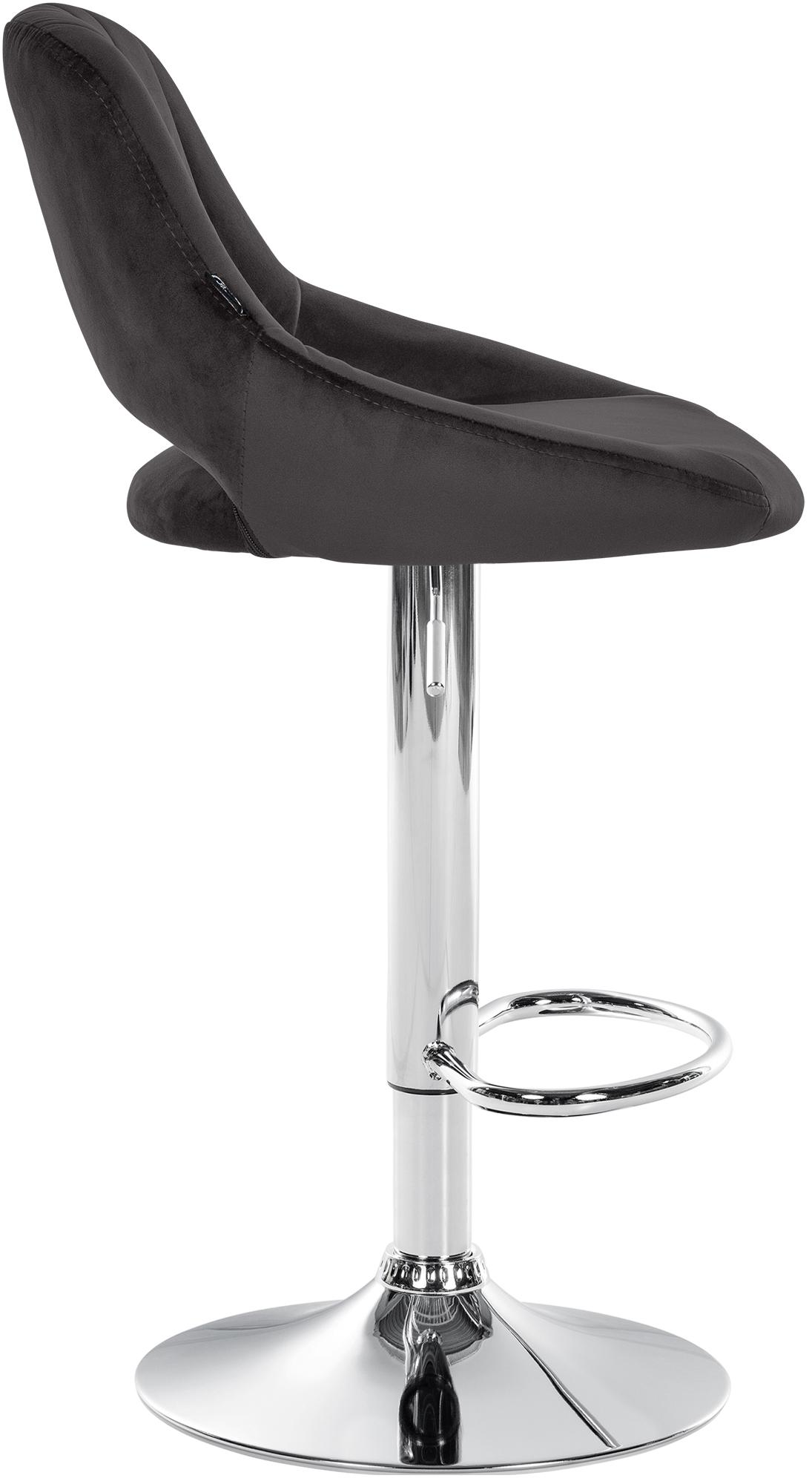 Lot de 2 tabourets de bar Milet en velours