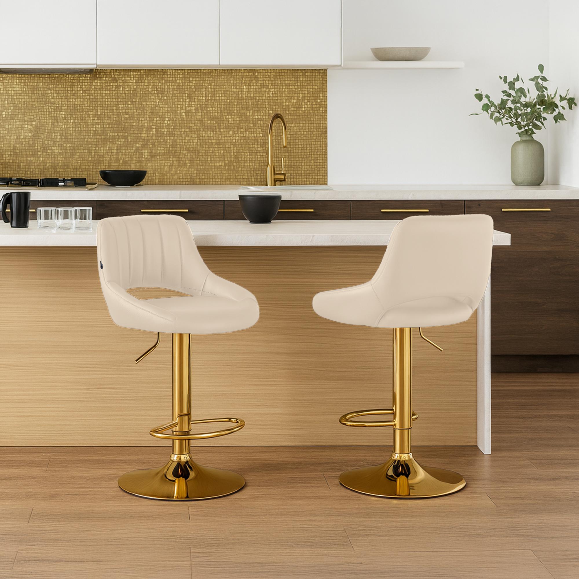 Tabouret de bar Milet en similicuir