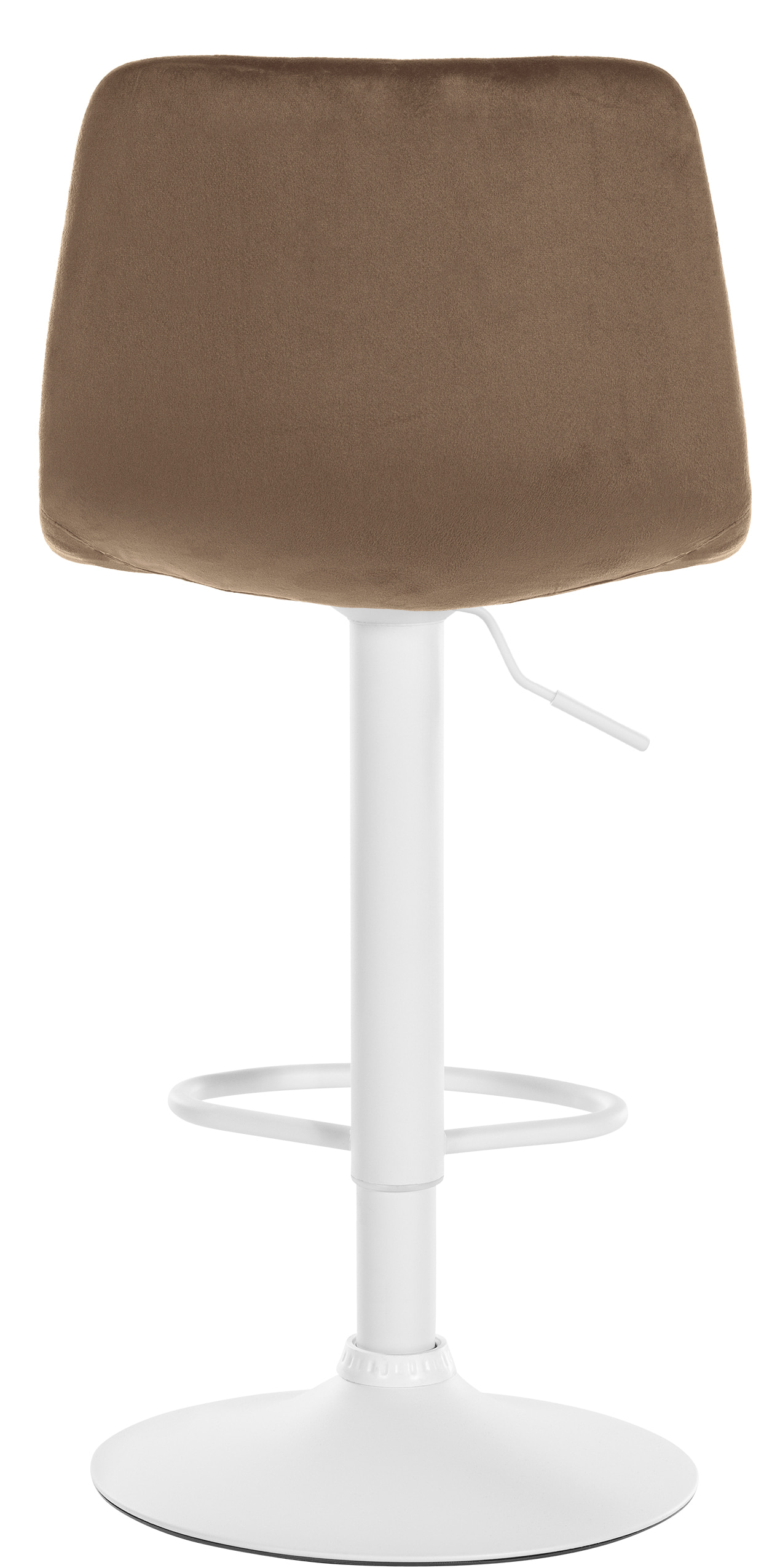 Tabouret de bar Divo en Velours Pied trompette en Métal