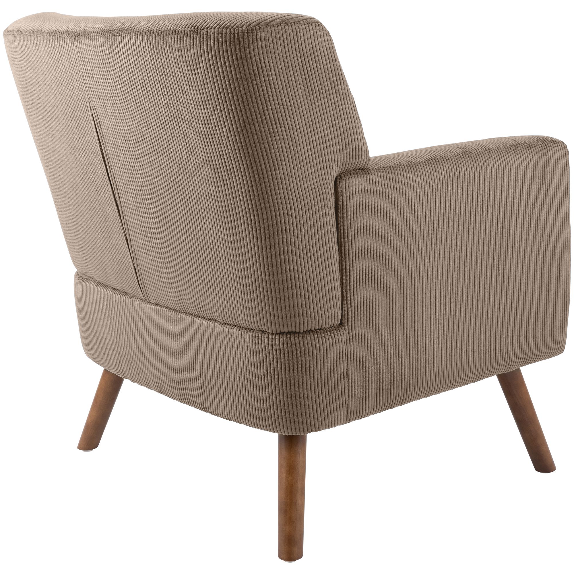 Fauteuil Kioni en velours cotele