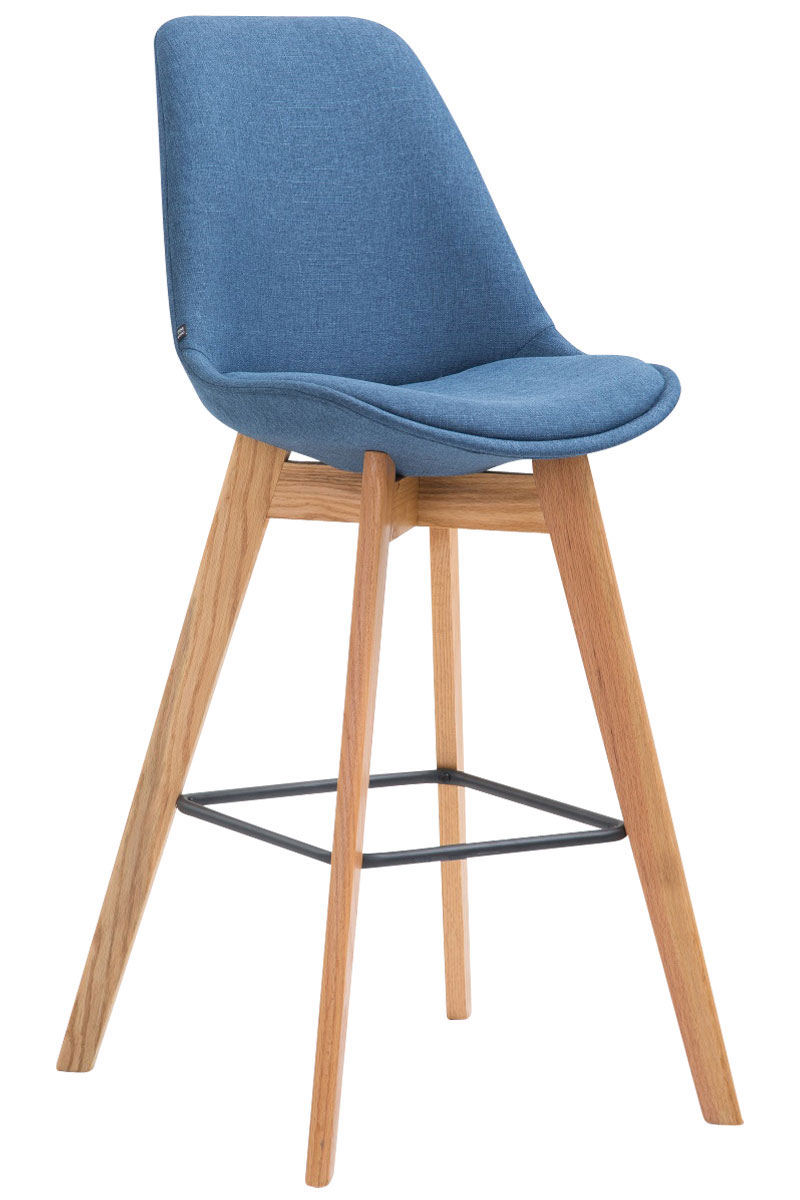 Tabouret de Metz tissu blanc