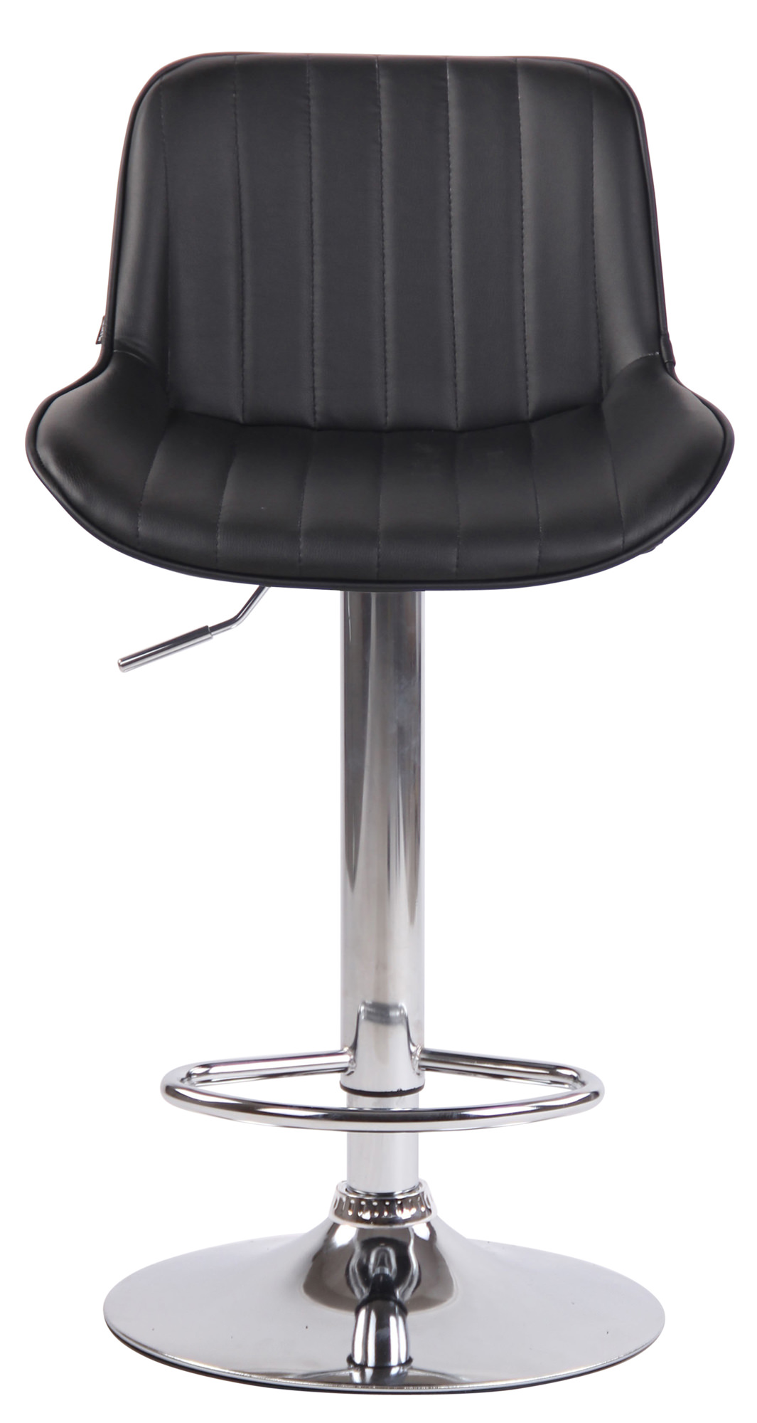 Tabouret de bar Lentini en Similicuir avec Piètement trompette en Métal