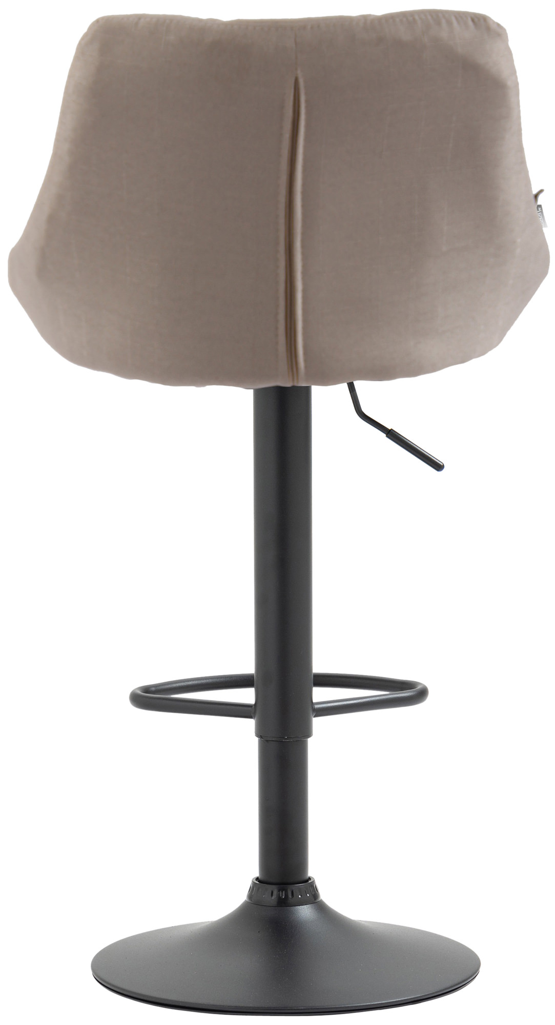 Tabouret de bar Lazio en Tissu Hauteur réglable siège pivotant