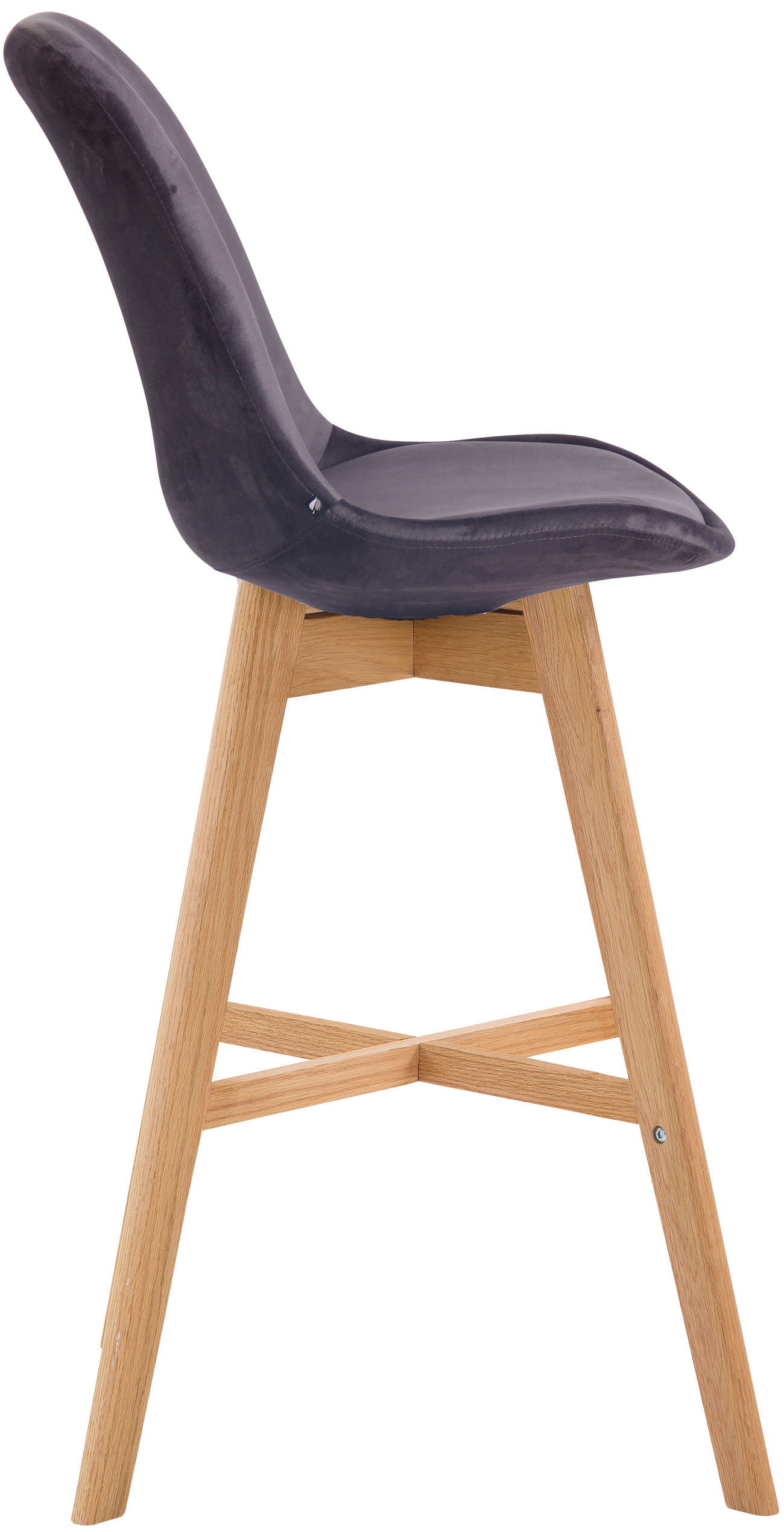 Lot de 2 tabourets de bar Cannes en velours