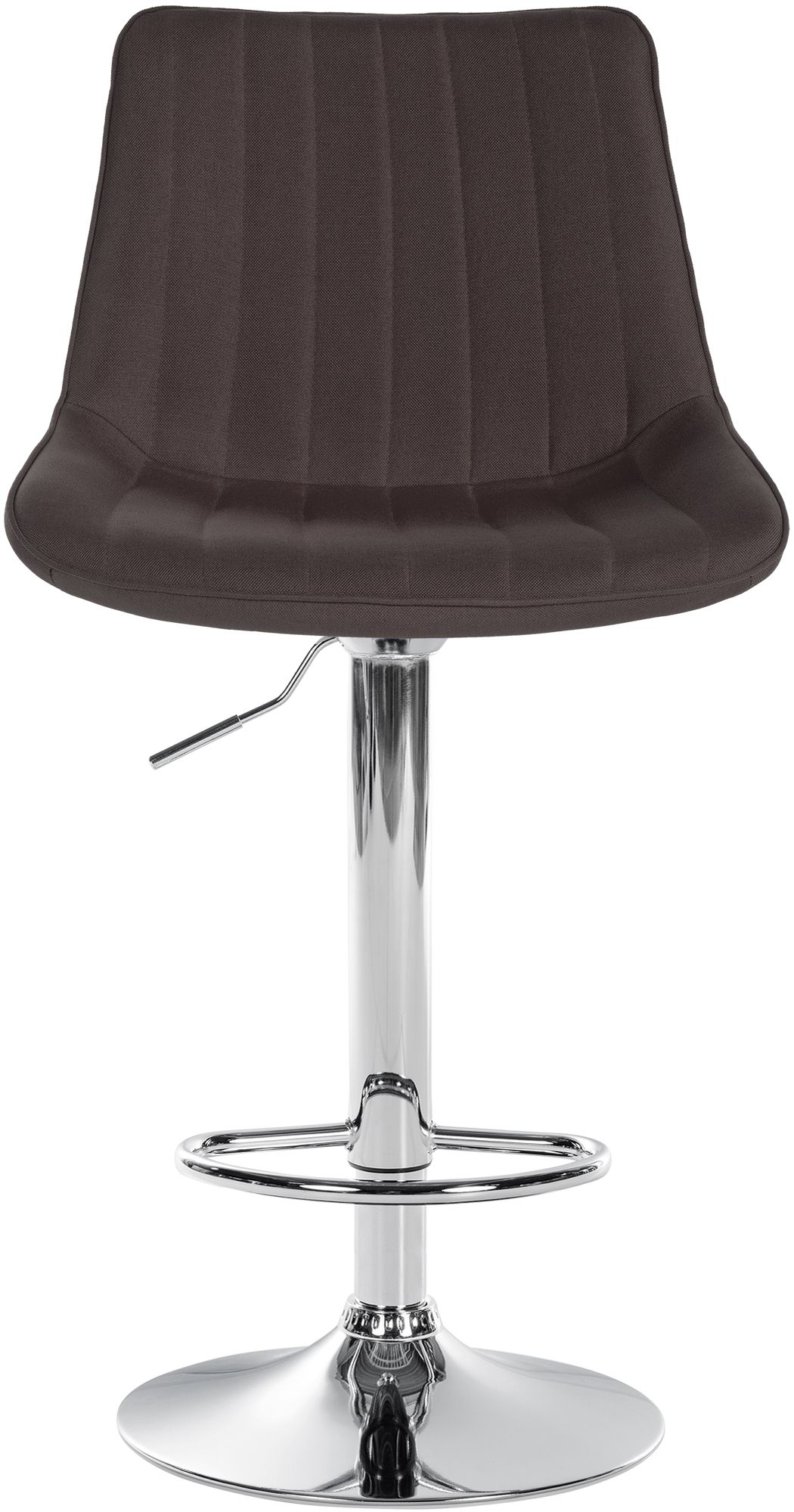 Tabouret de bar Toni en Tissu Pied trompette en Métal