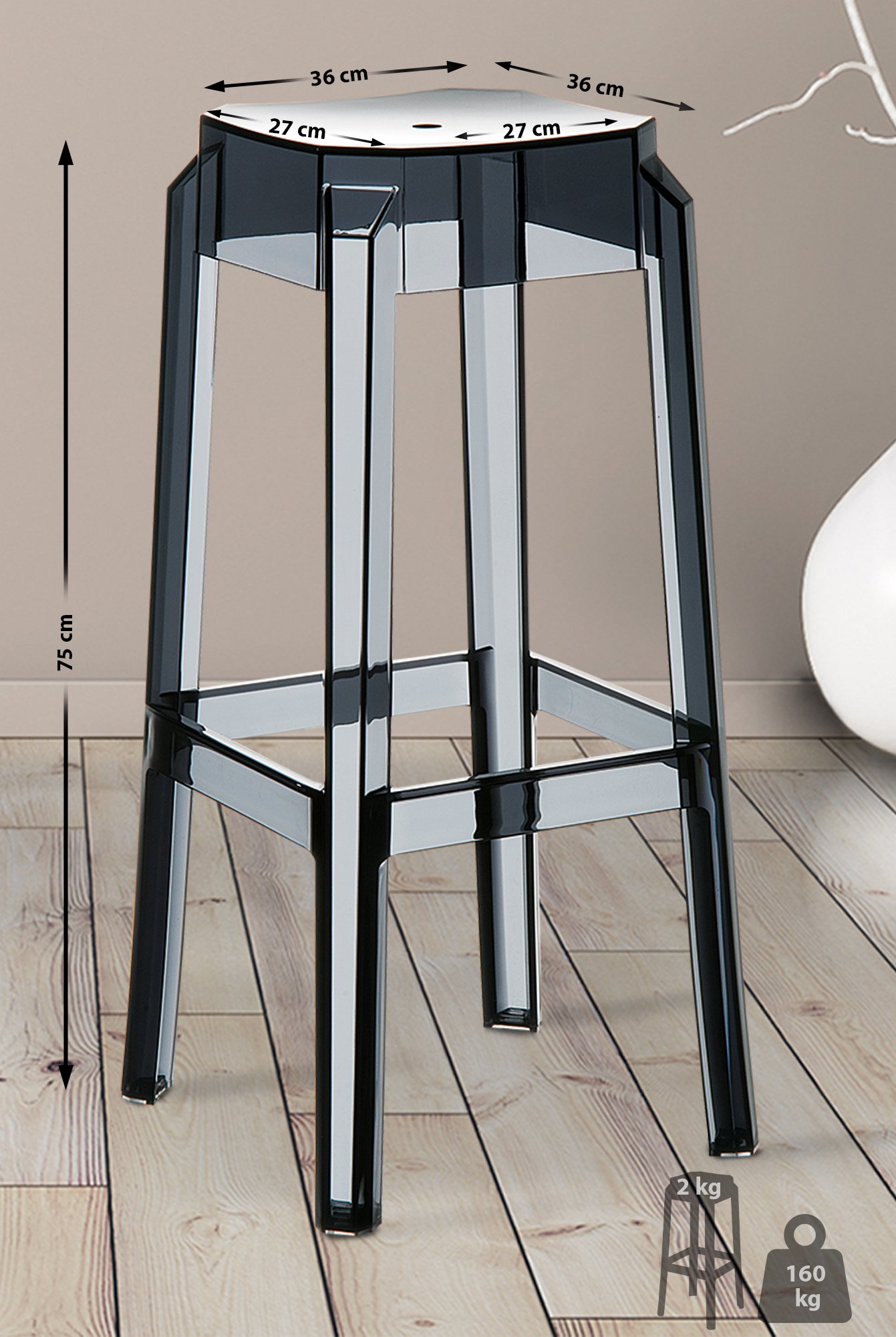 Lot de 2 tabourets de bar Fox