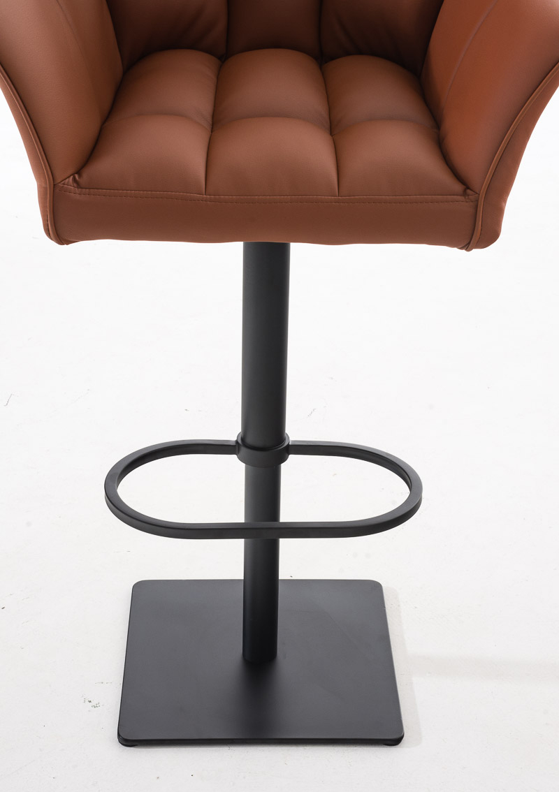 Lot de 2 tabourets de bar Damaso en similicuir