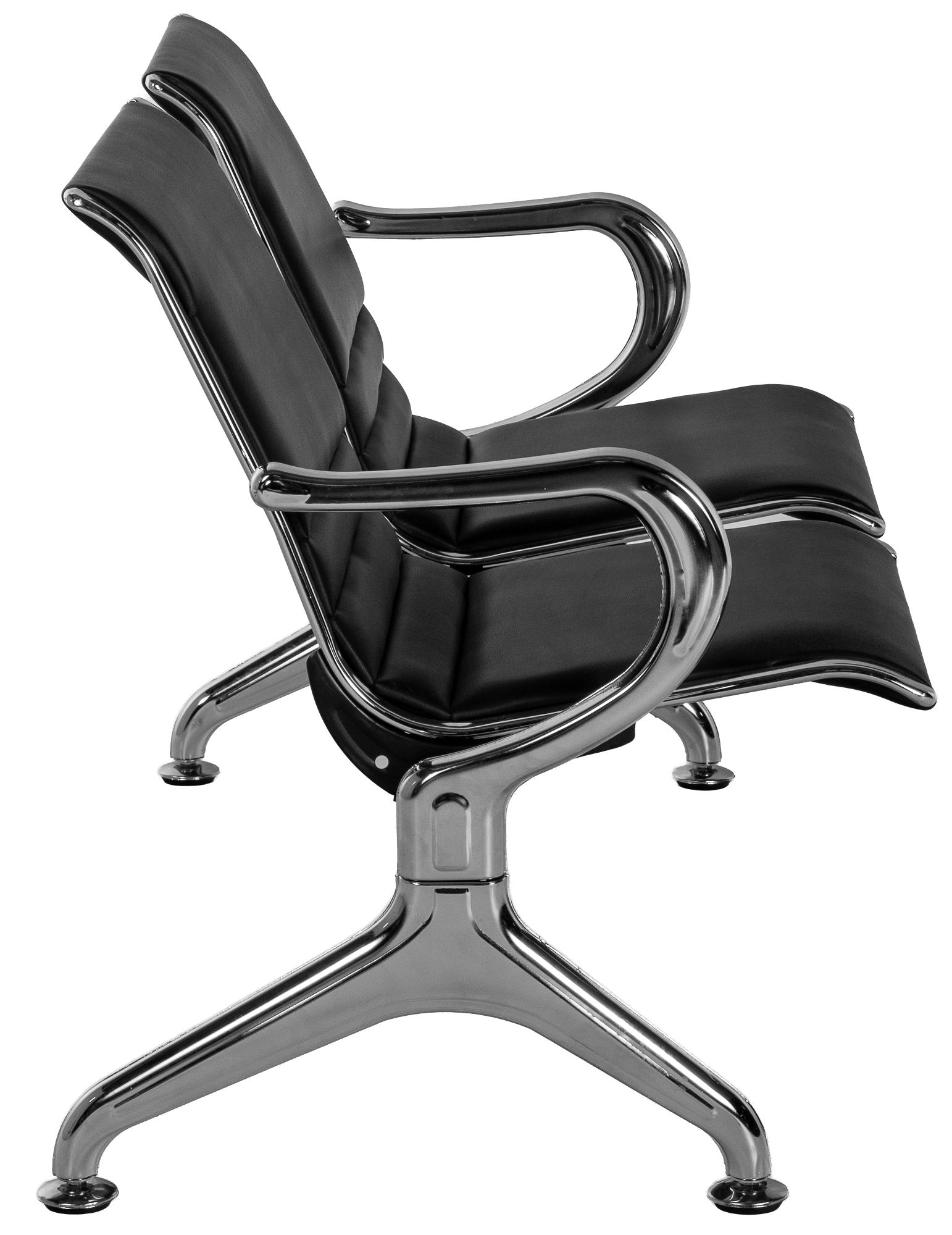 Banc d'attente Frankfurt - design moderne, assise confortable, montage facile, ideal pour halls et espaces publics