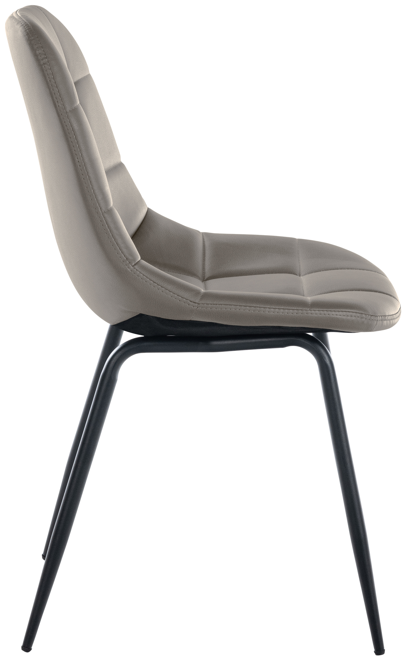 Chaise de salle à manger Tom avec Pieds en métal noir
