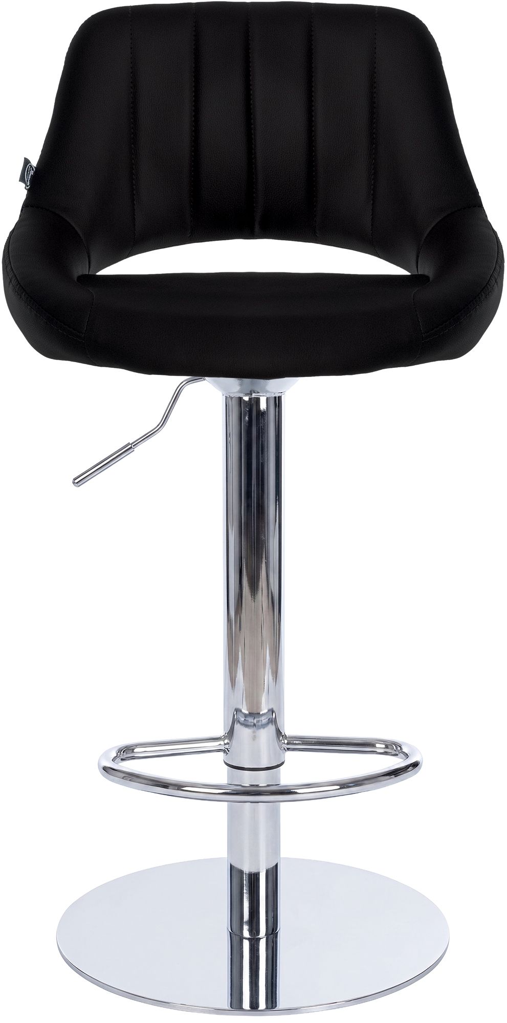 Lot de 2 tabourets de bar Milet chromés avec socles extra lourds