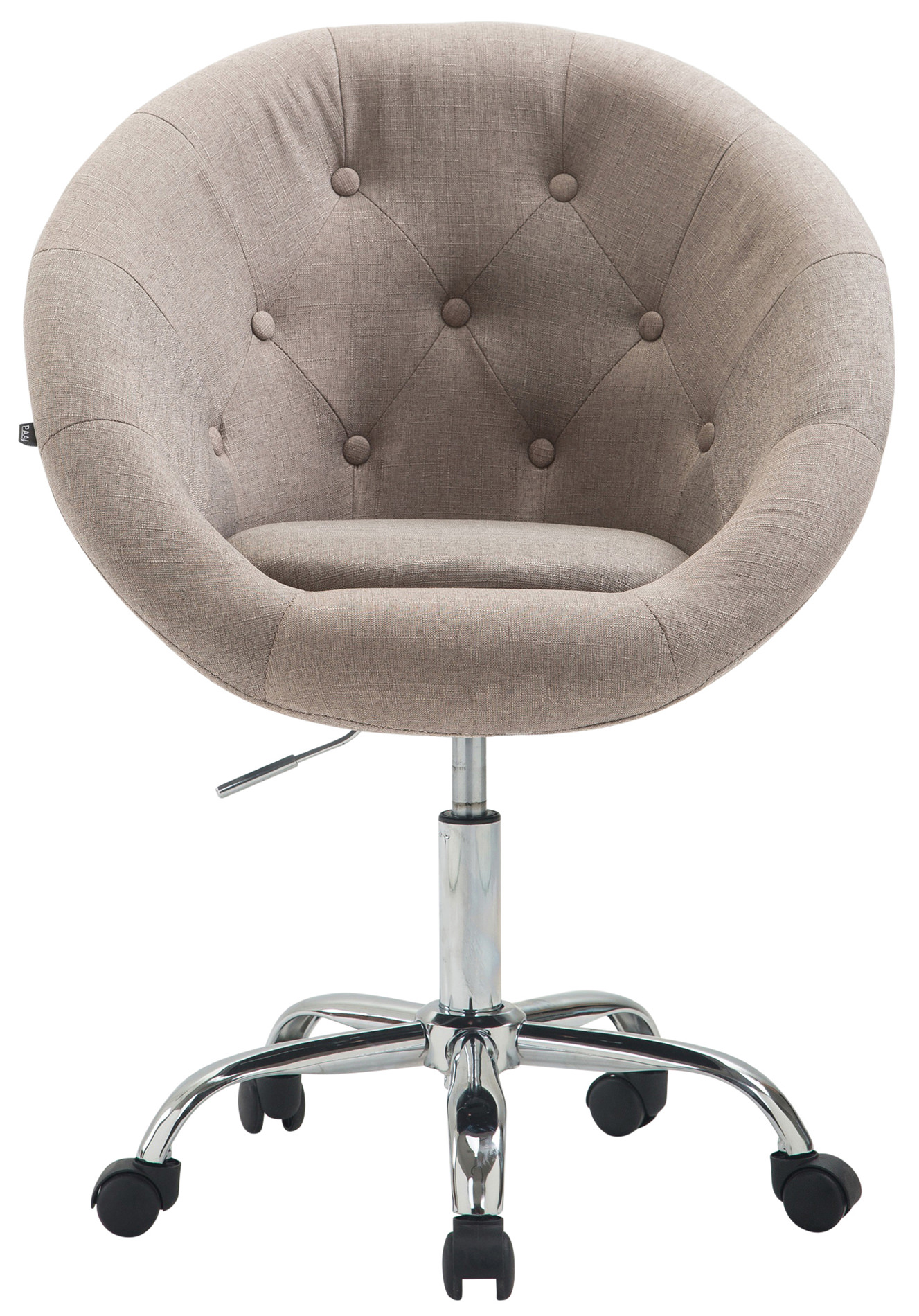 CLP Chaise de Bureau London V2 en Tissu avec Hauteur ajustable et Siège pivotant