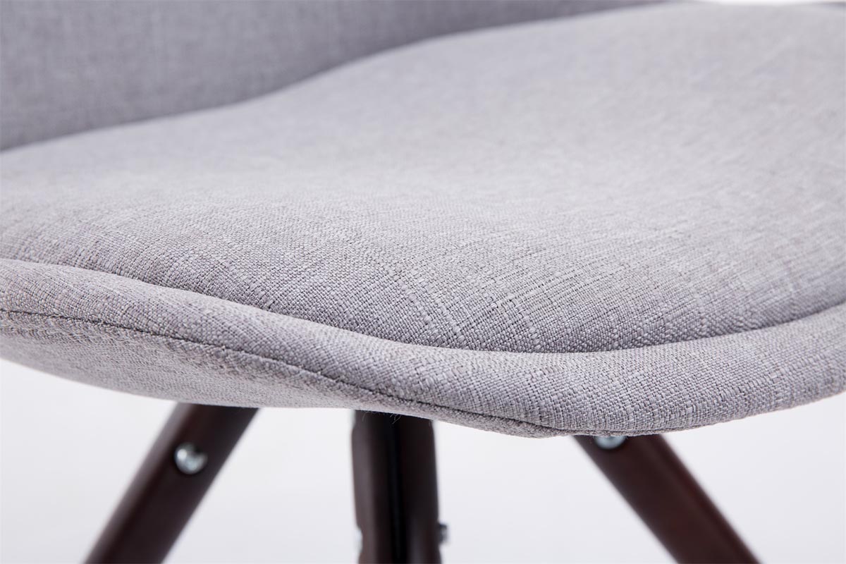 Chaise Toulouse tissu pieds ronds