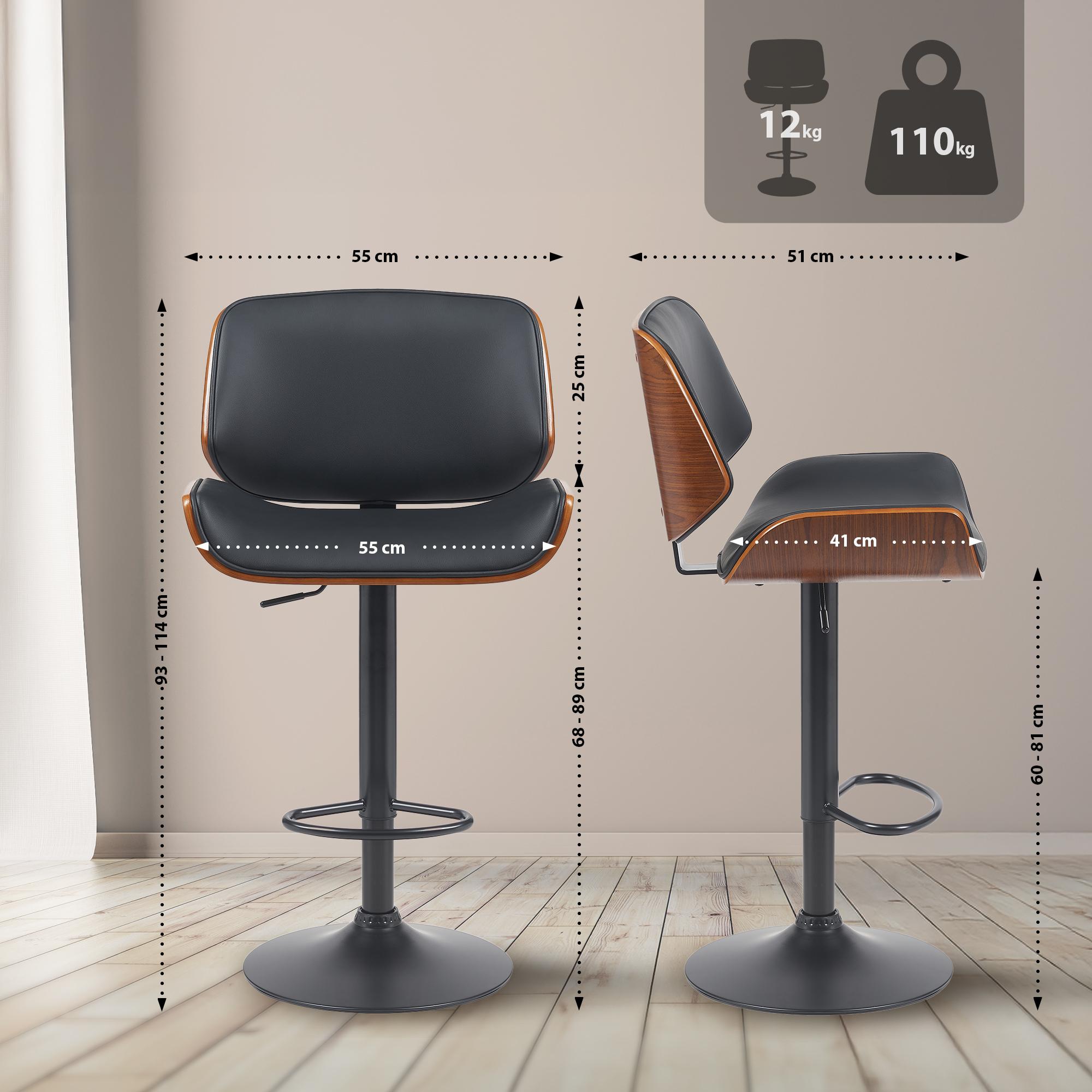 Tabouret de bar Beverley similicuir