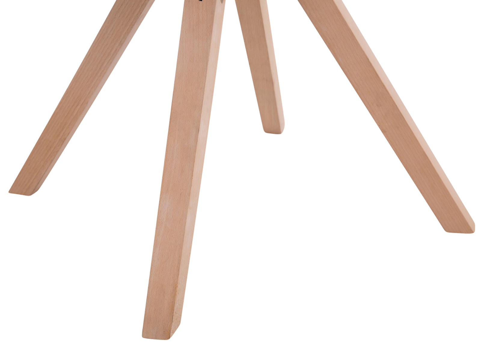 Lot de 4 Chaises de salle à manger Toulouse Tissu Pieds carrés bois