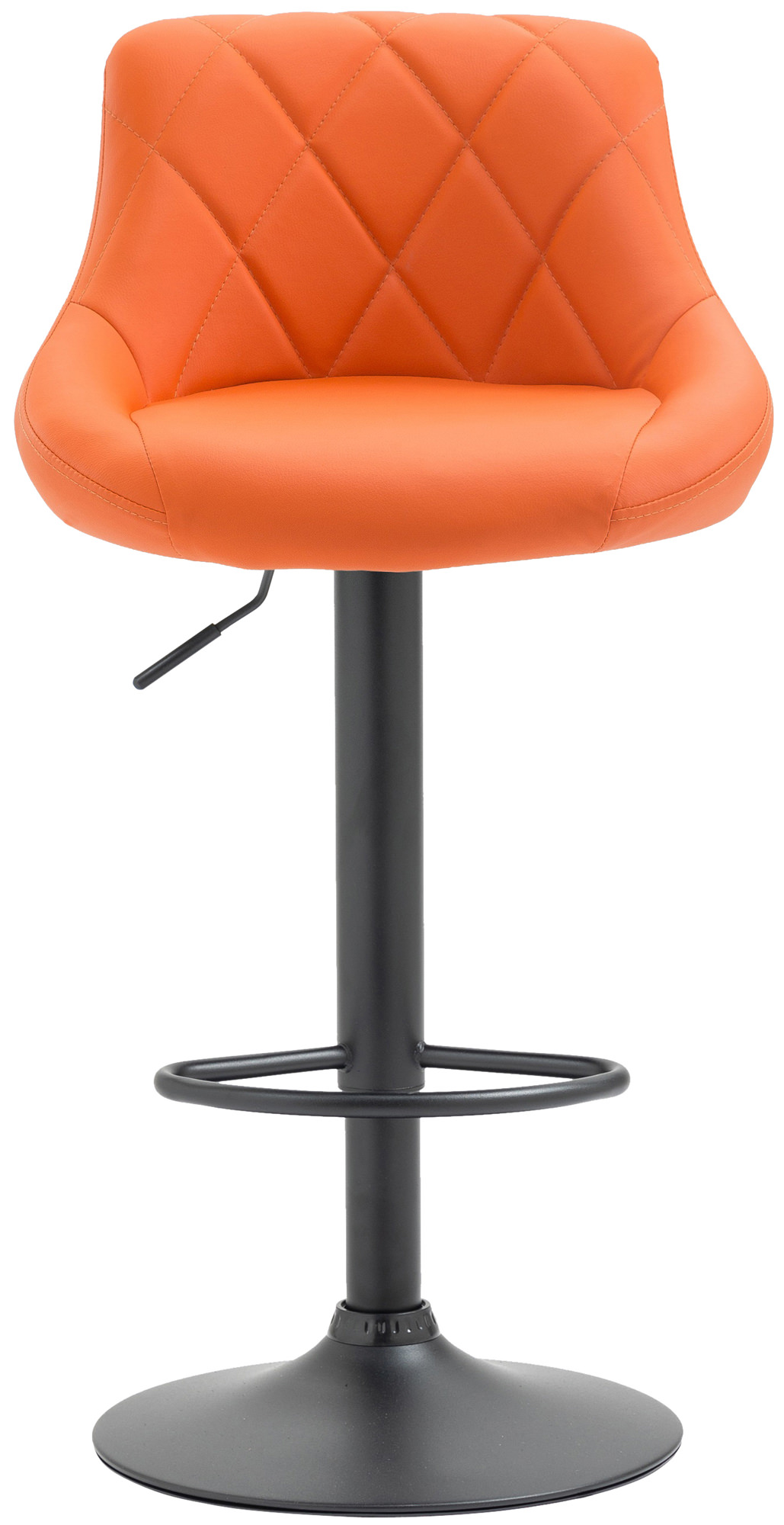 Tabouret de bar Lazio en similicuir avec pied en métal