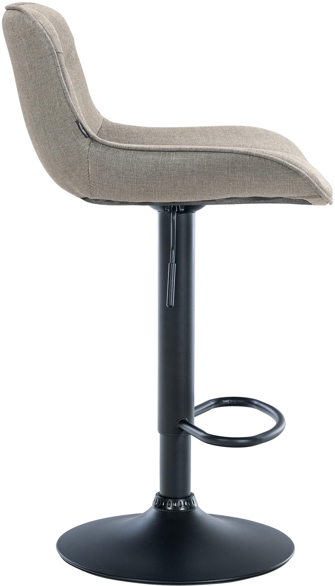 Lot de 2 tabourets de bar Vonore tissu