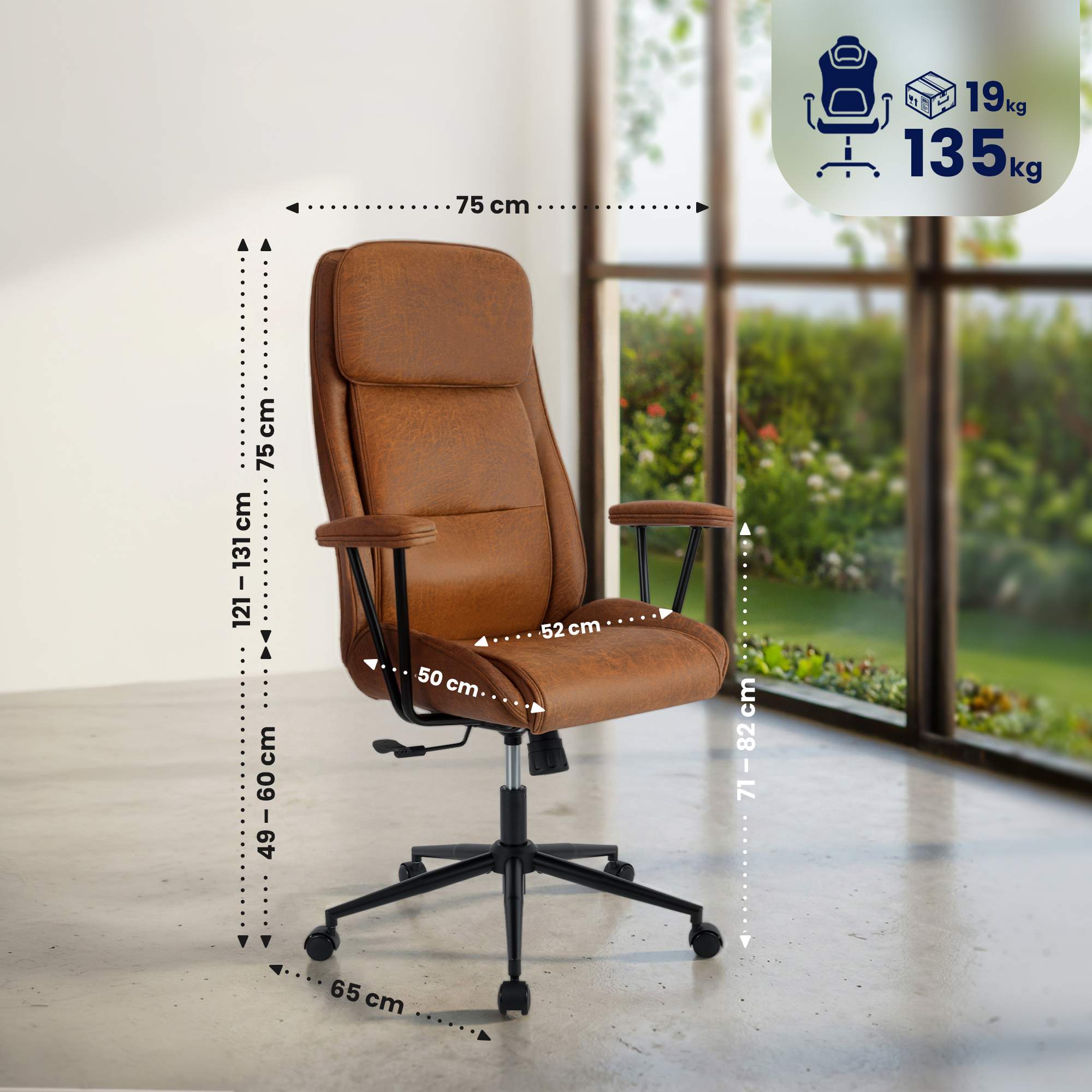 Chaise de bureau Siddar