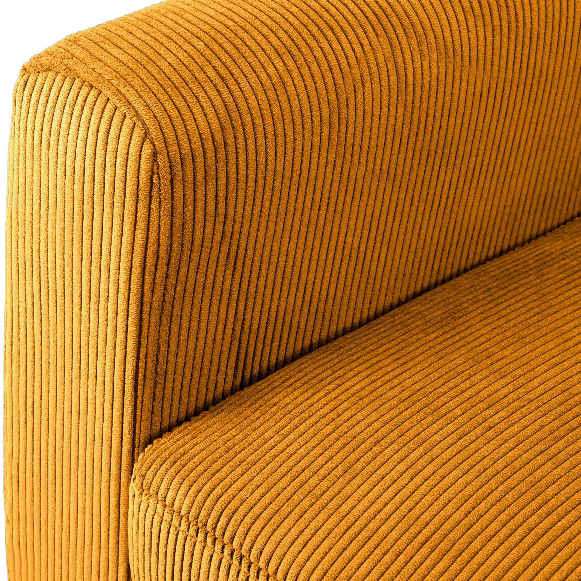 Fauteuil Kioni en velours cotele