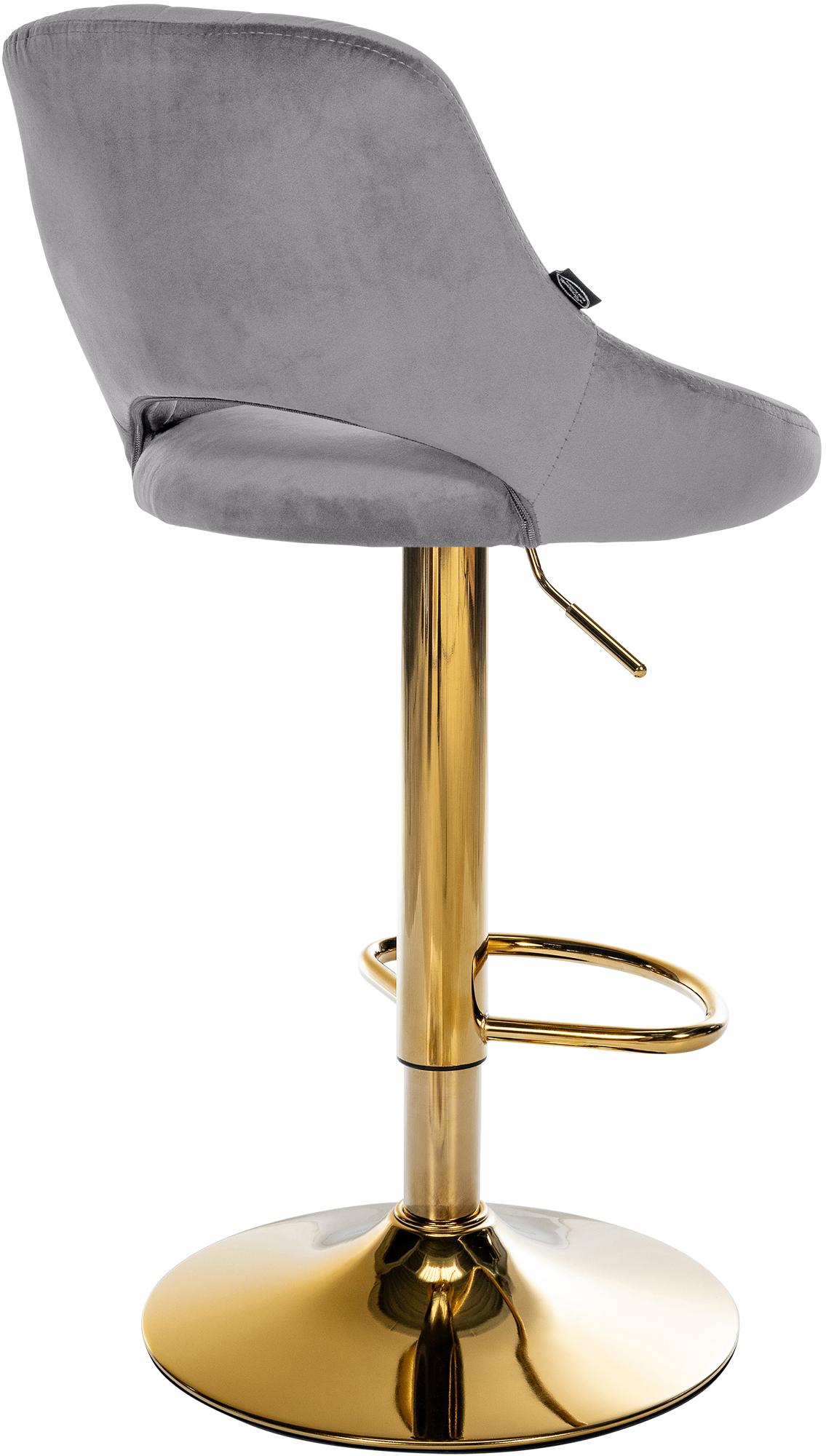 Lot de 2 tabourets de bar Milet en velours