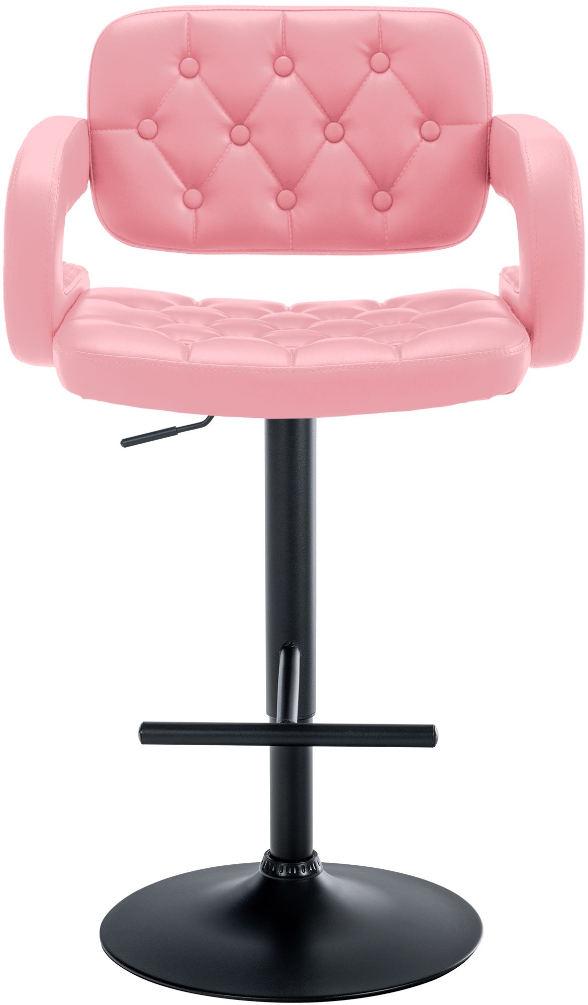 Tabouret de bar Dublin similicuir avec pied en métal