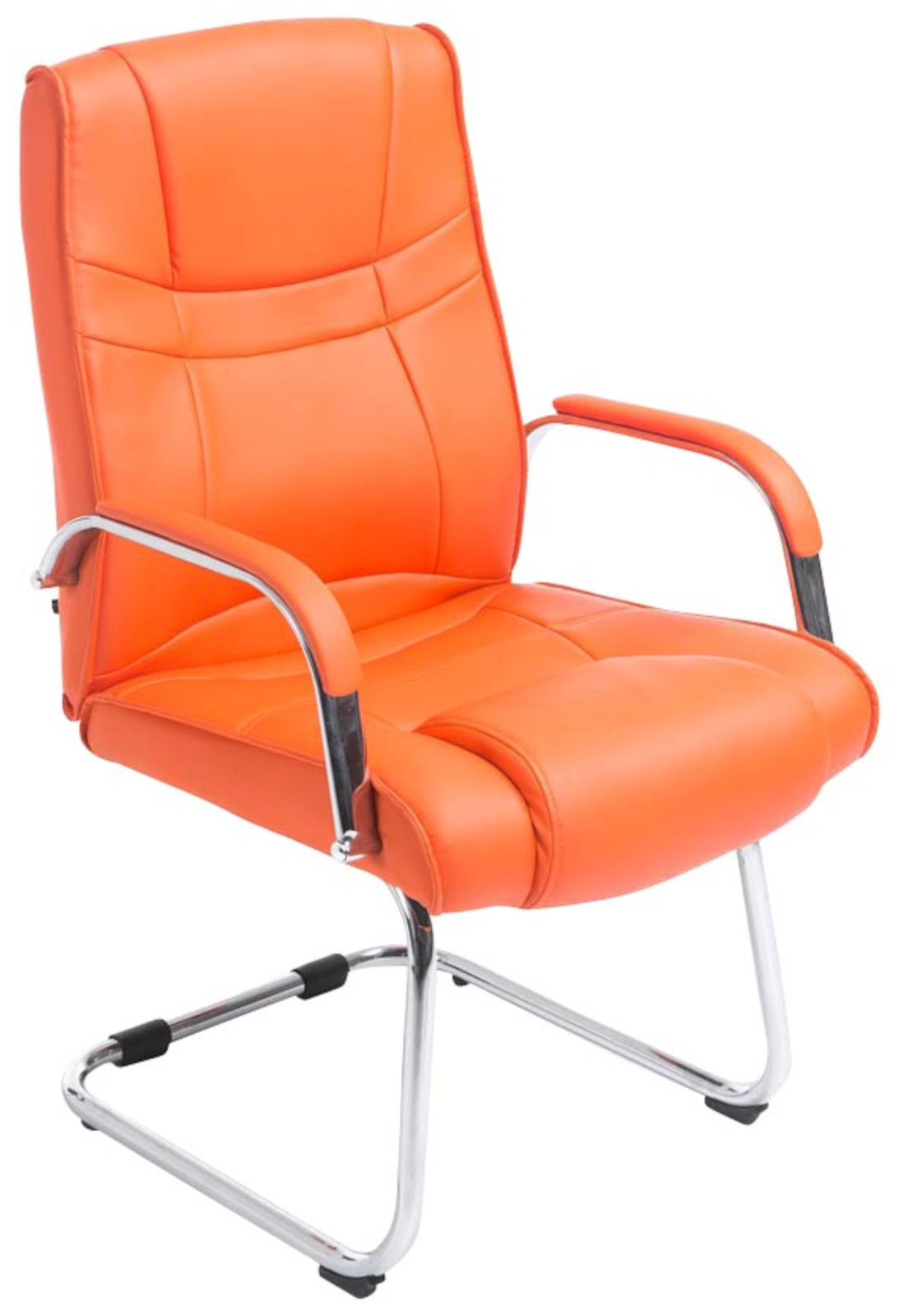 Lot de 2 Chaises Cantilever Attila en Similicuir avec accoudoirs