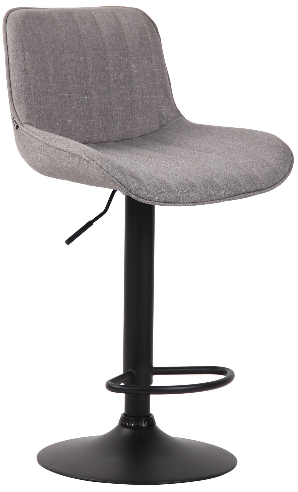 Lot de 2 Tabourets de bar Lentini en Tissu Pied trompette en Métal