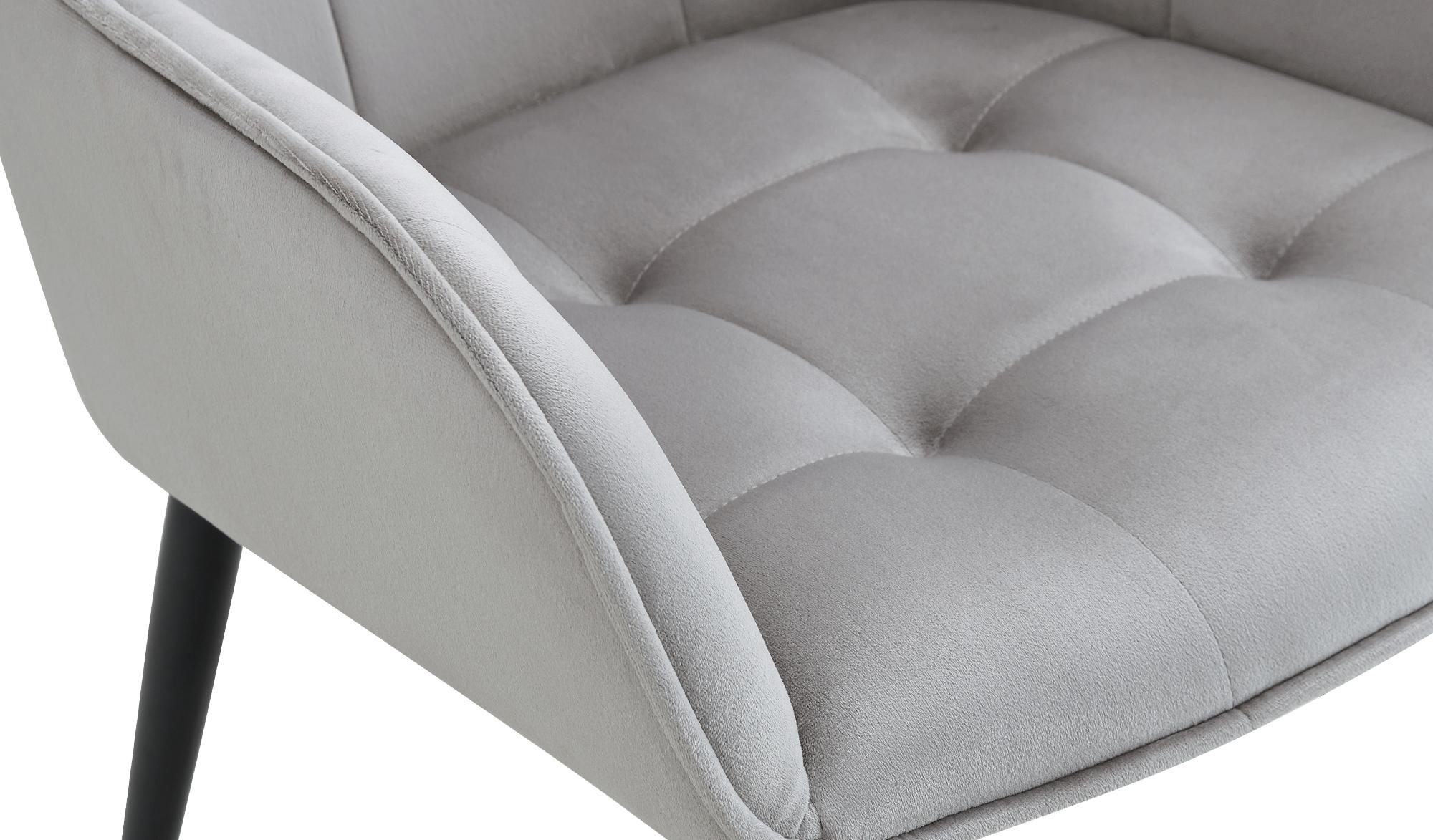 Lot de 2 chaises de salle à manger Ferndale velours