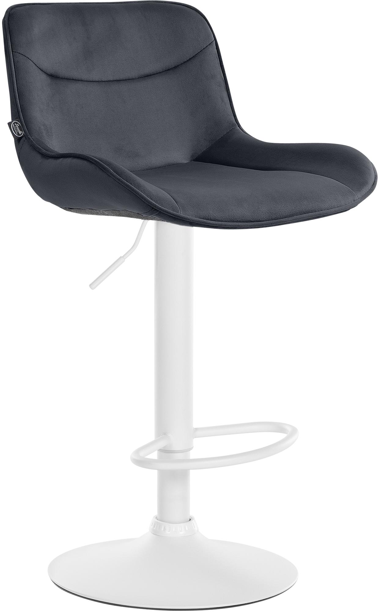 Tabouret de bar Vonore velours