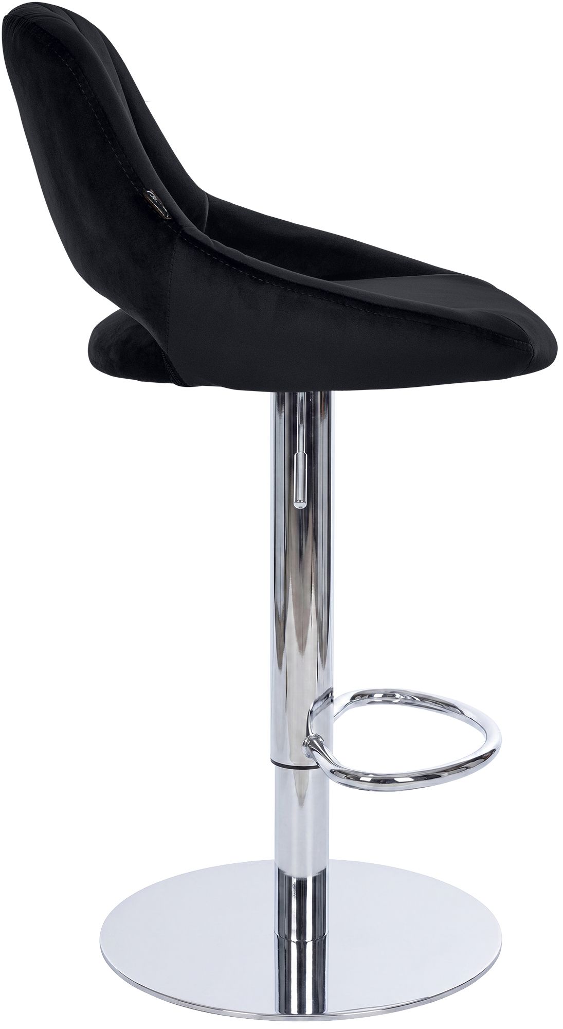 Lot de 2 tabourets de bar Milet chromés avec socles extra lourds