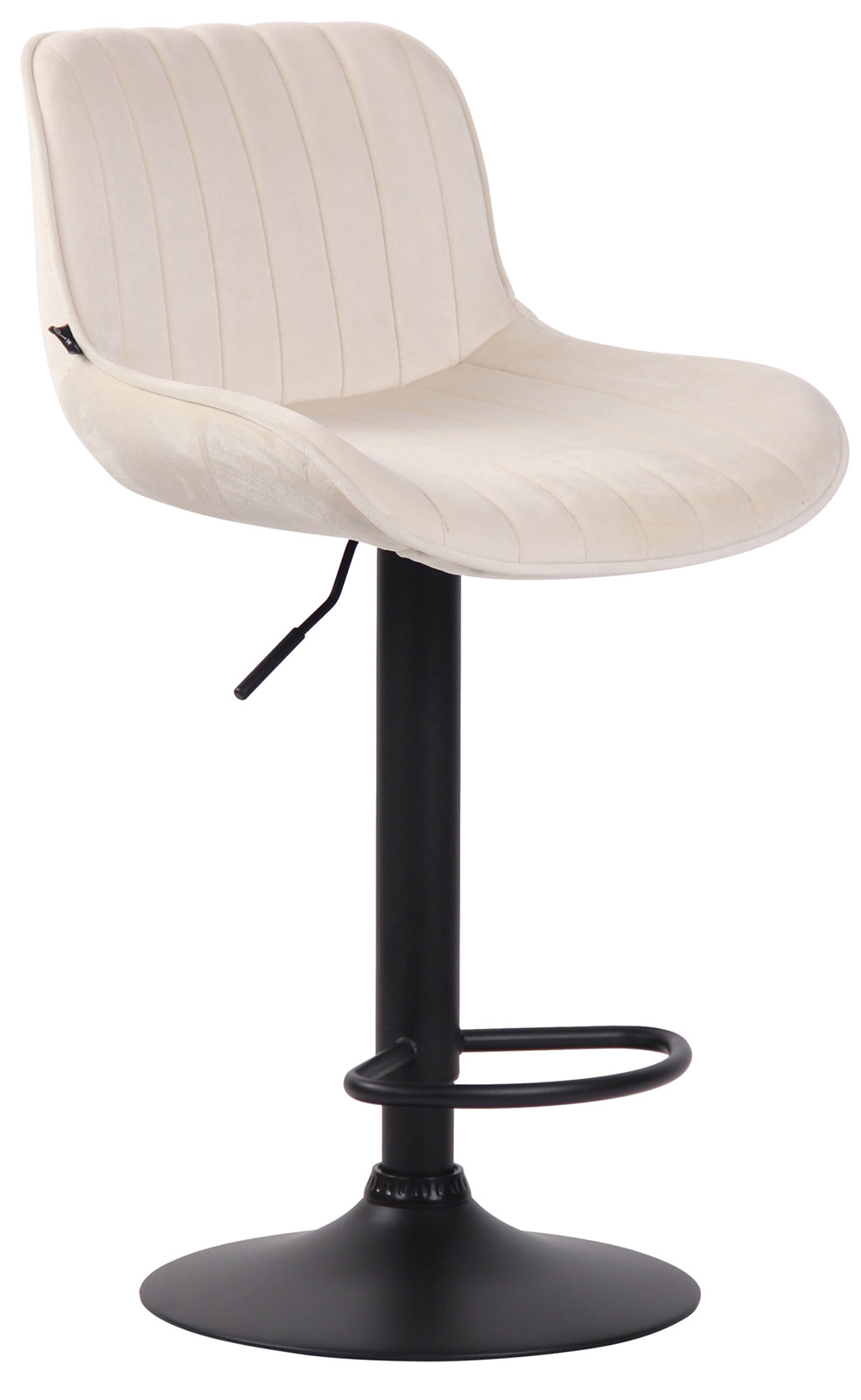 Lot de 2 Tabourets de bar Lentini en Velours Pied trompette en Métal