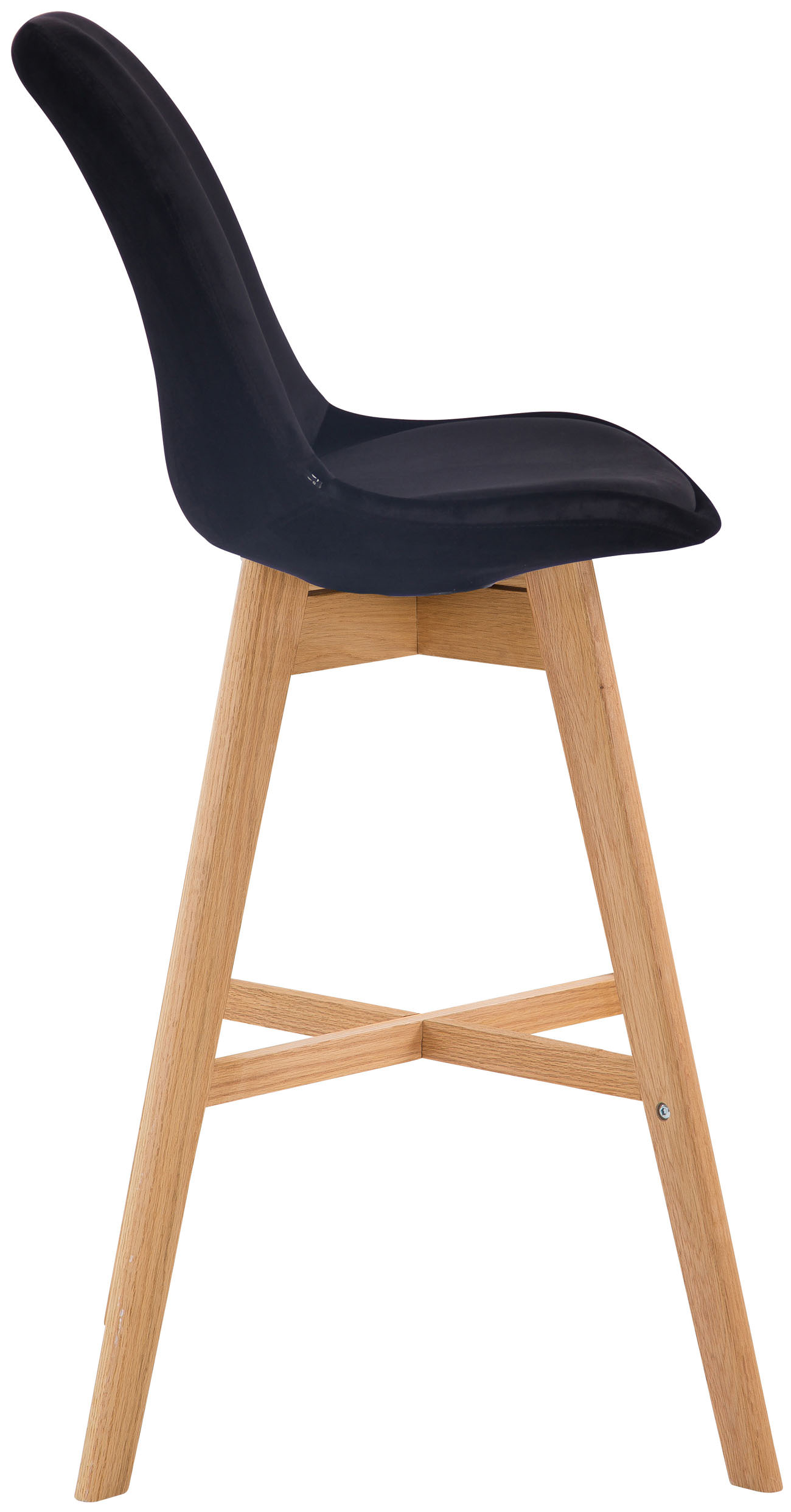 Lot de 2 tabourets de bar Cannes en velours