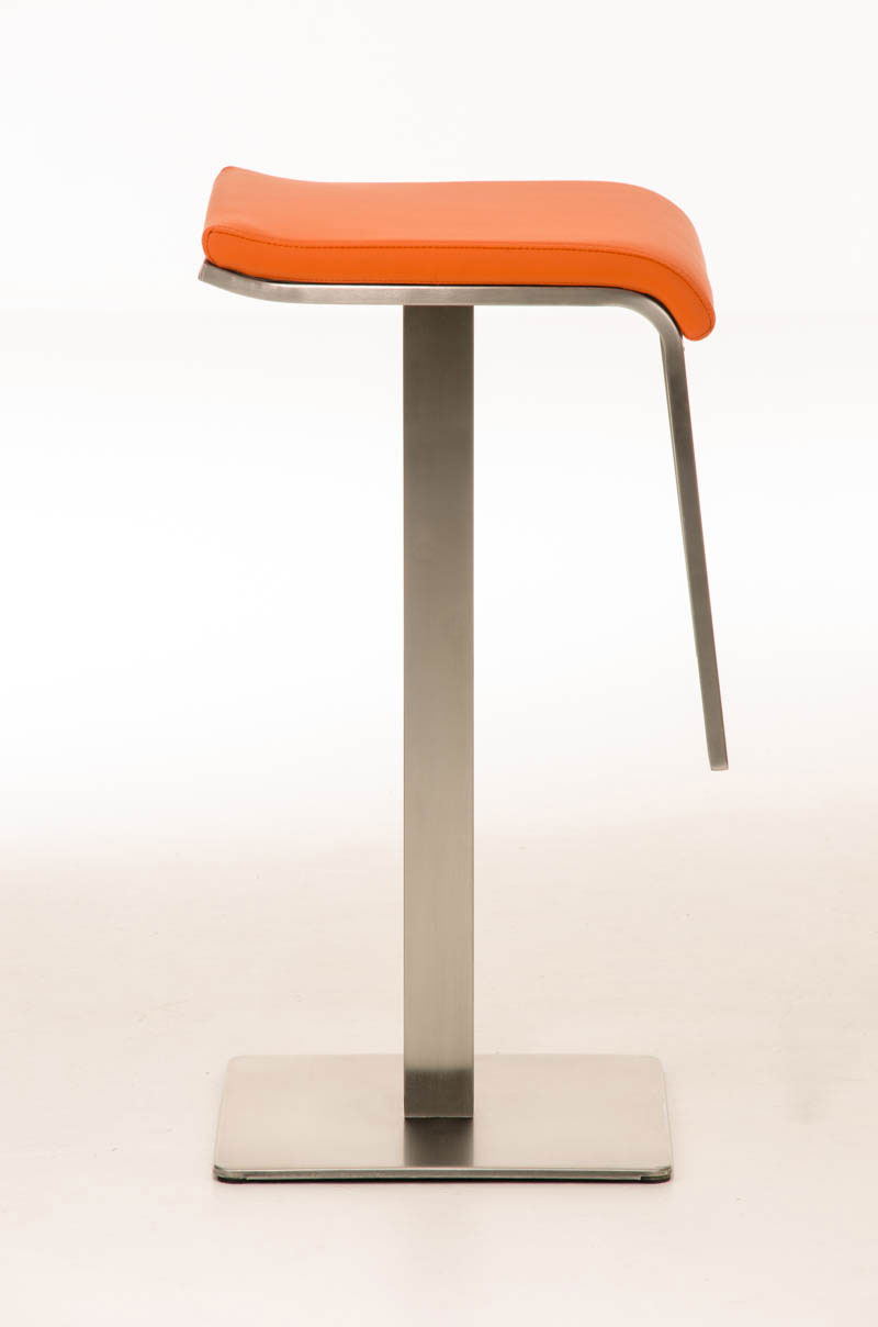 Tabouret de bar Lameng E78 en Similicuir pied en métal