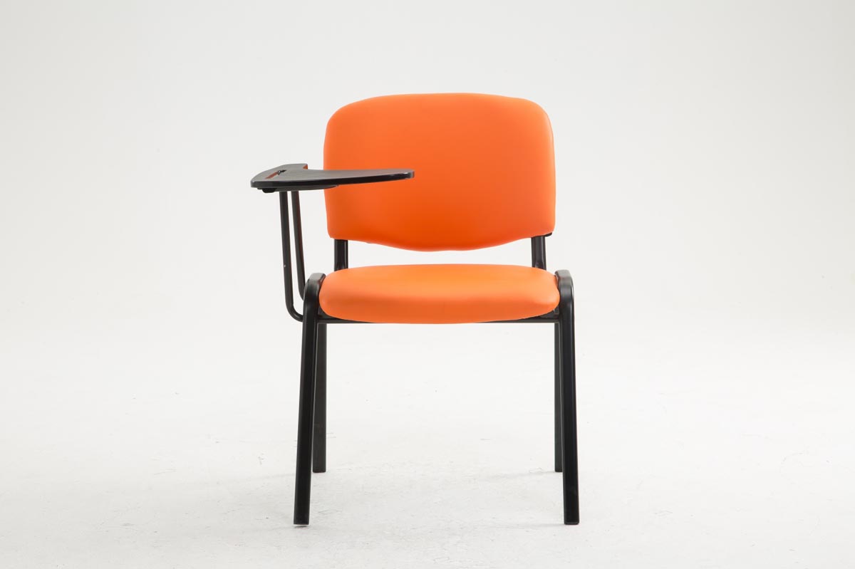 Chaise Ken en similicuir avec tablette rabattable
